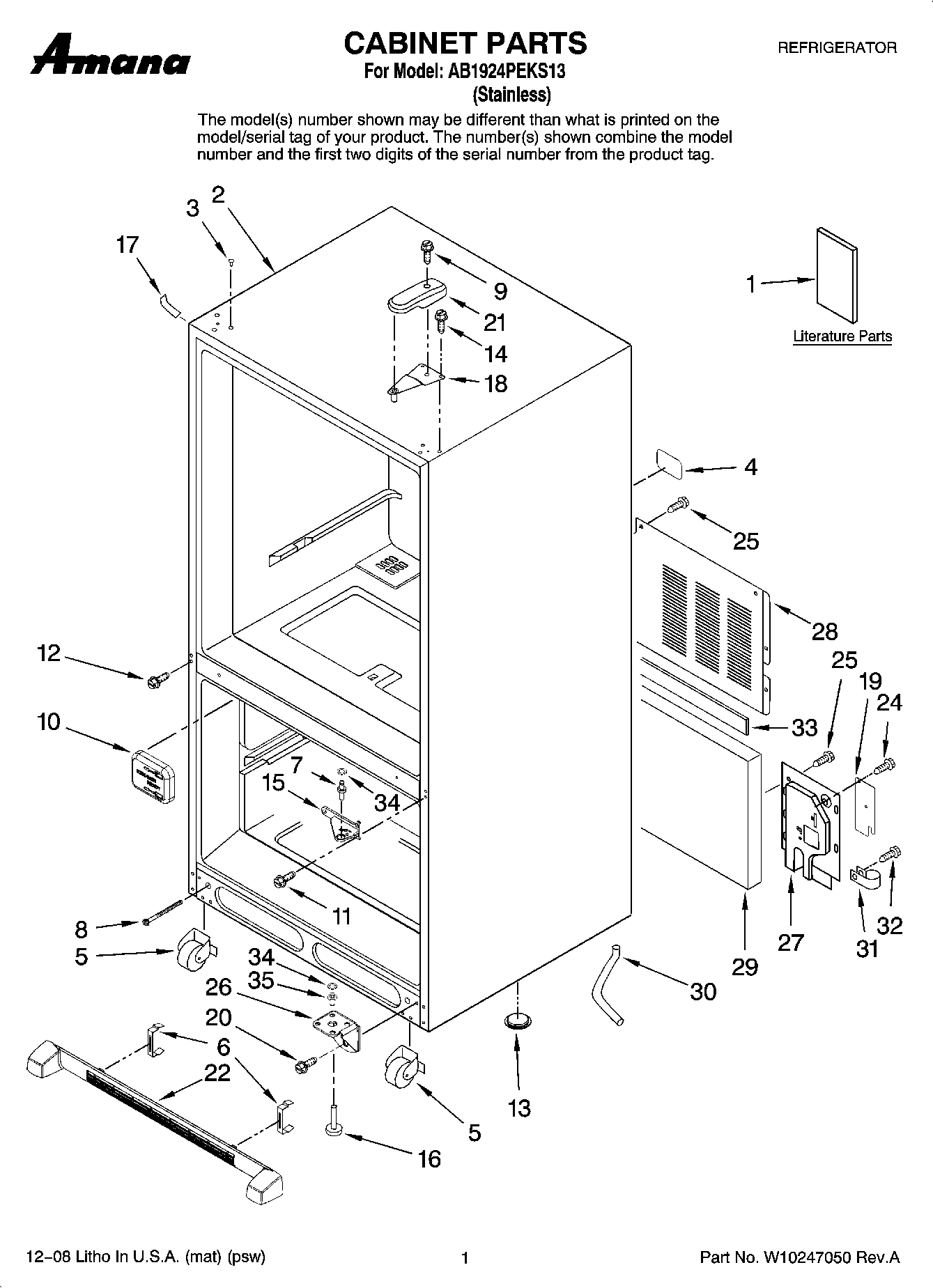 01 - CABINET PARTS