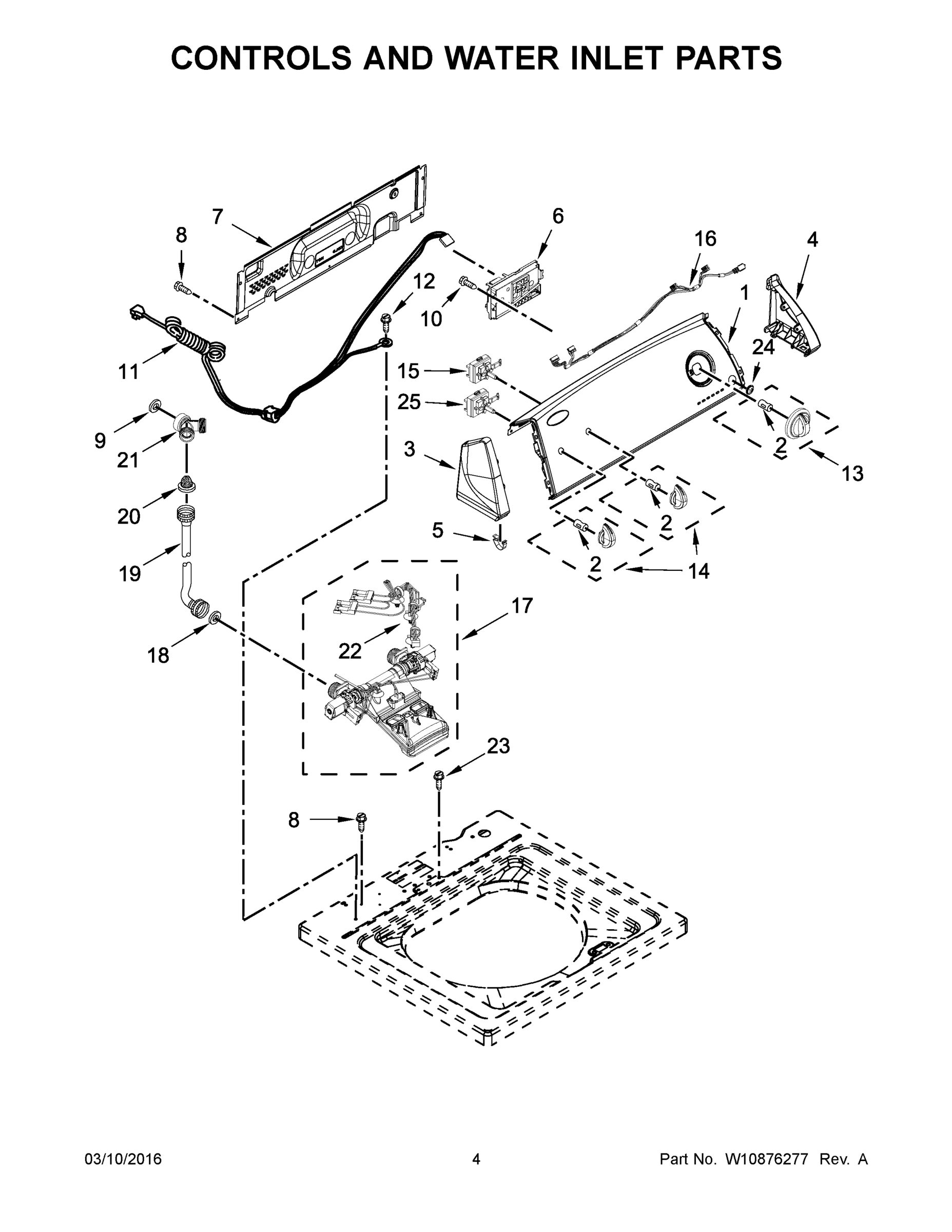 03 - CONTROLS AND WATER INLET PARTS