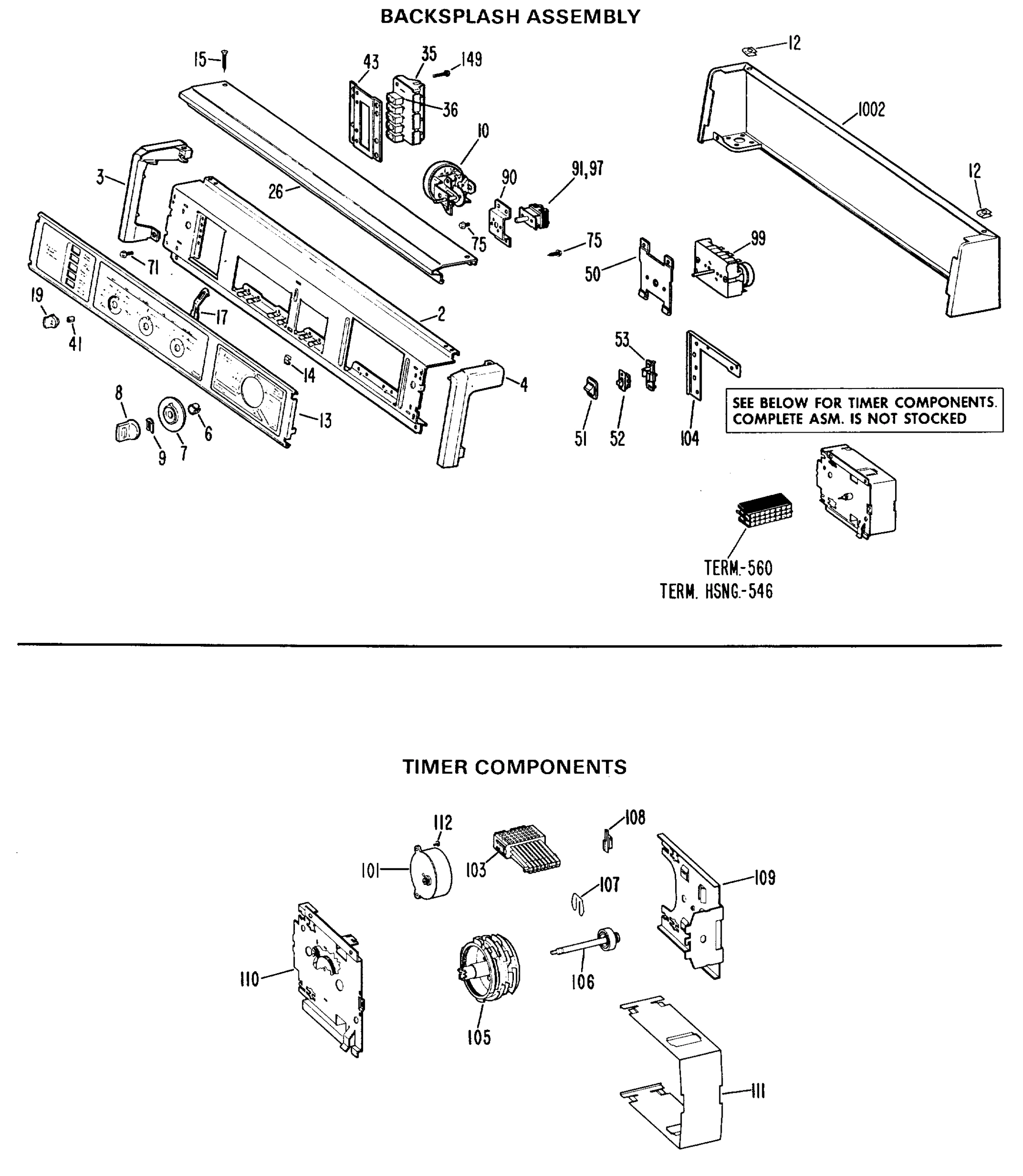 BACKSPLASH ASSEMBLY