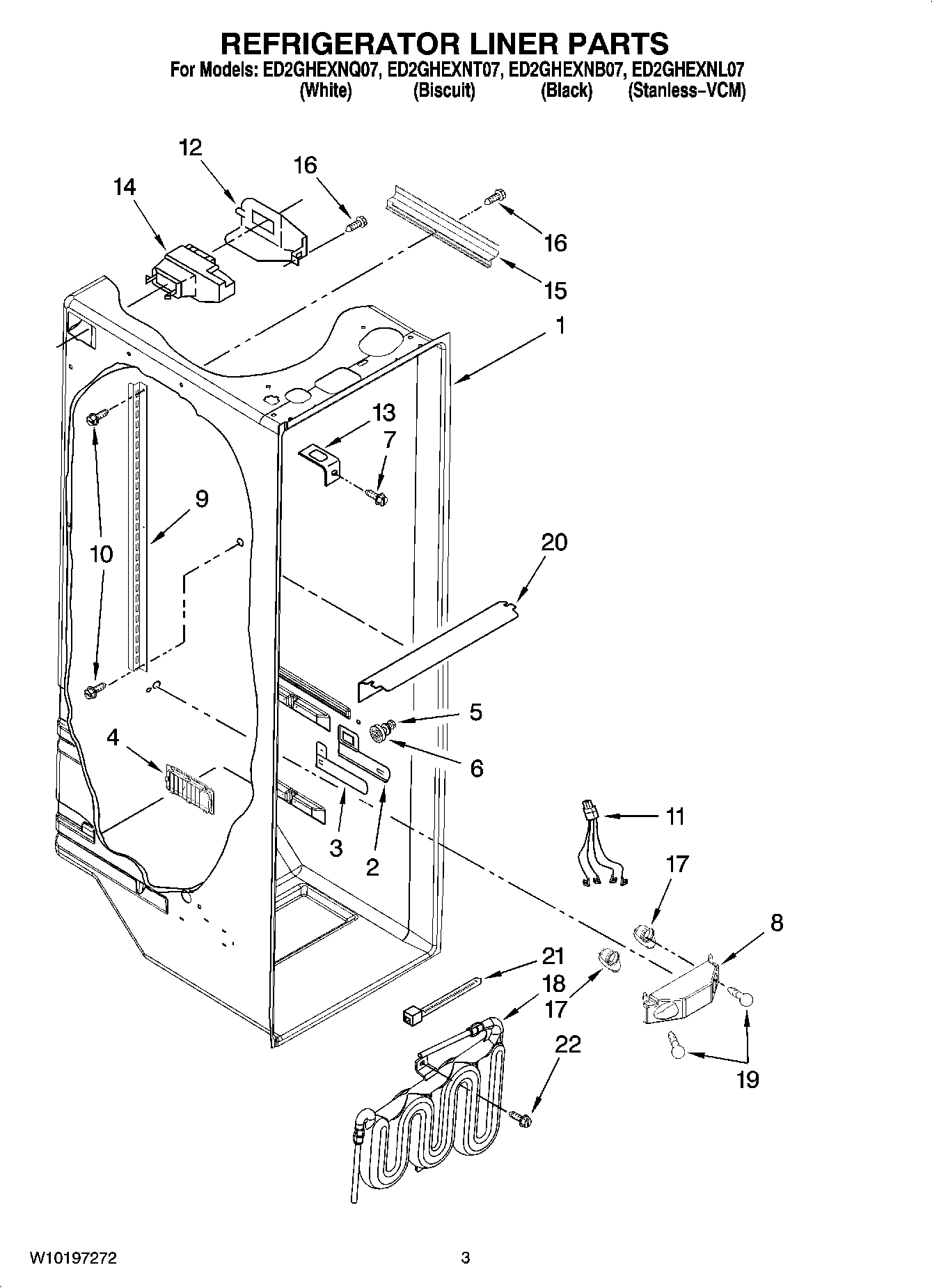 02 - REFRIGERATOR LINER PARTS
