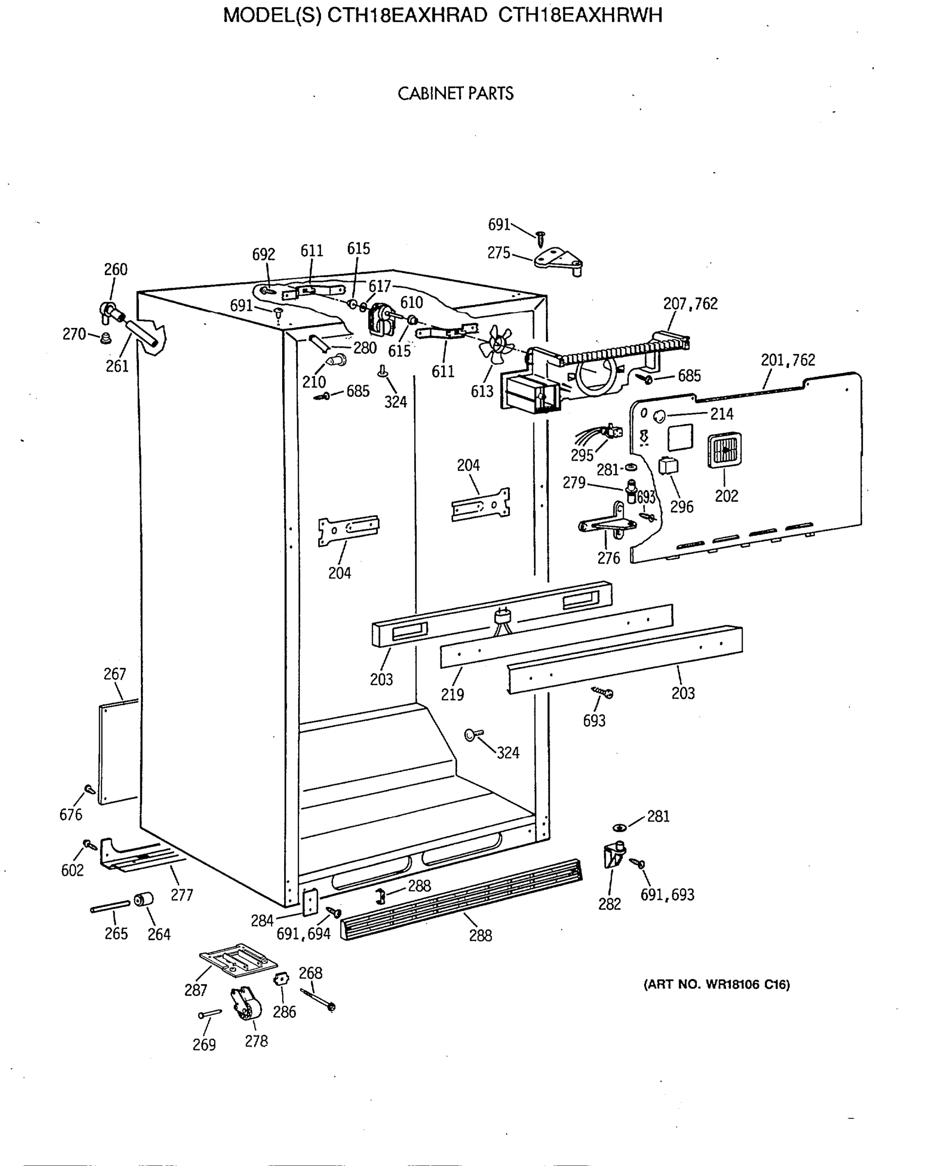 CABINET PARTS