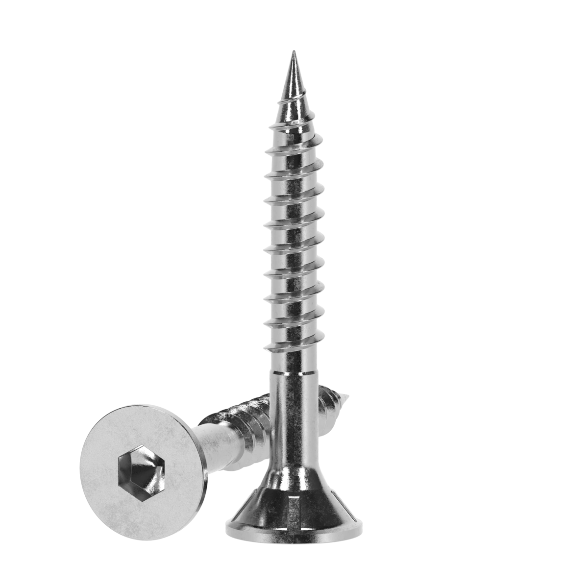 ZENITH® 14G x 50mm 304 Stainless Steel, Self Drilling, Internal Hex Drive, Bugle Batten Screws – External Use – 250 Pack