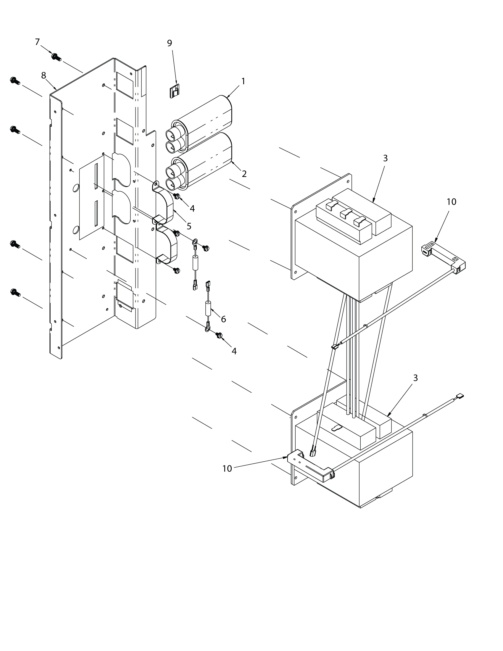 CAPACITORS / TRANSFORMERS / RIGHT REAR