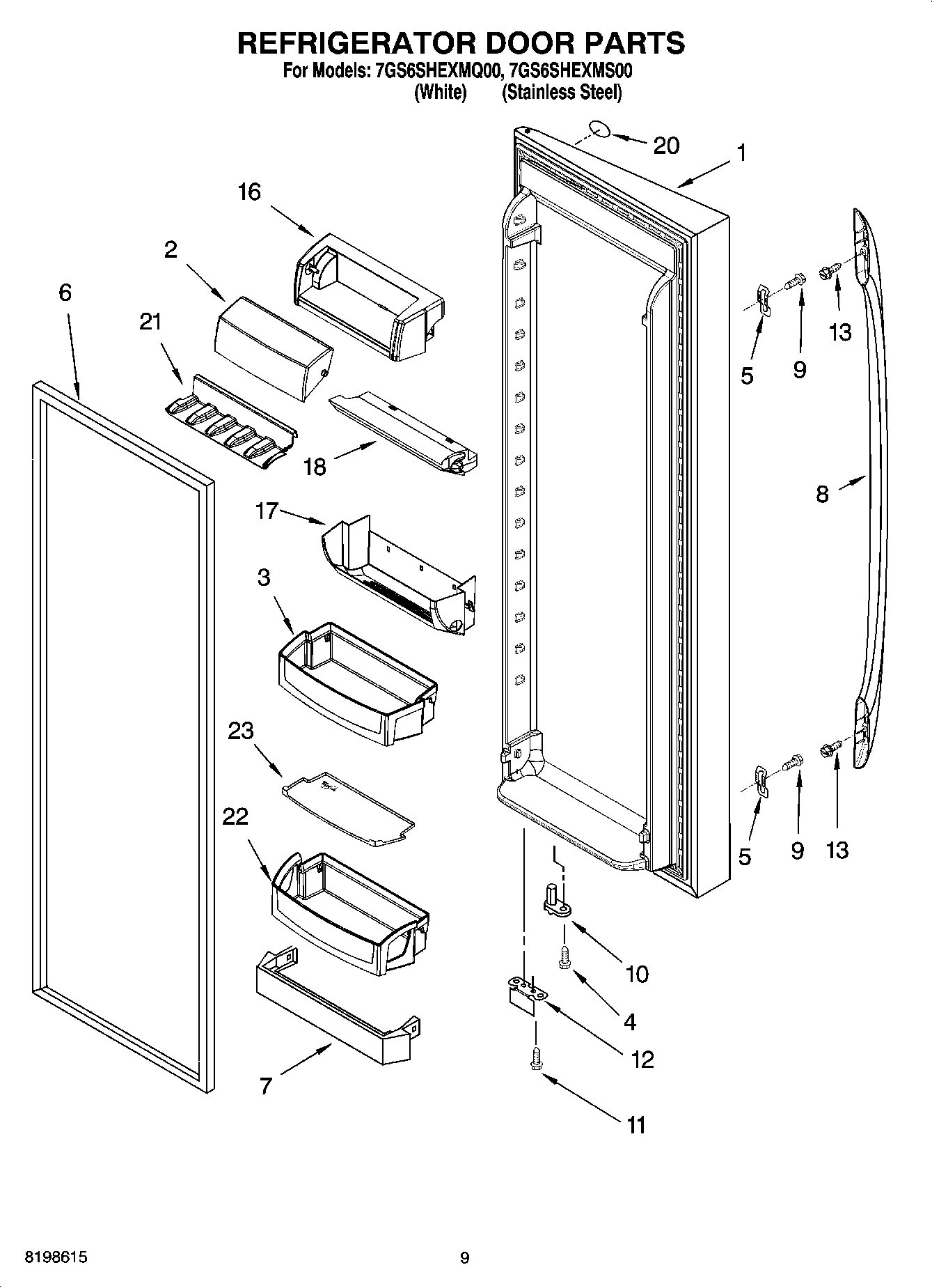 06 - REFRIGERATOR DOOR PARTS
