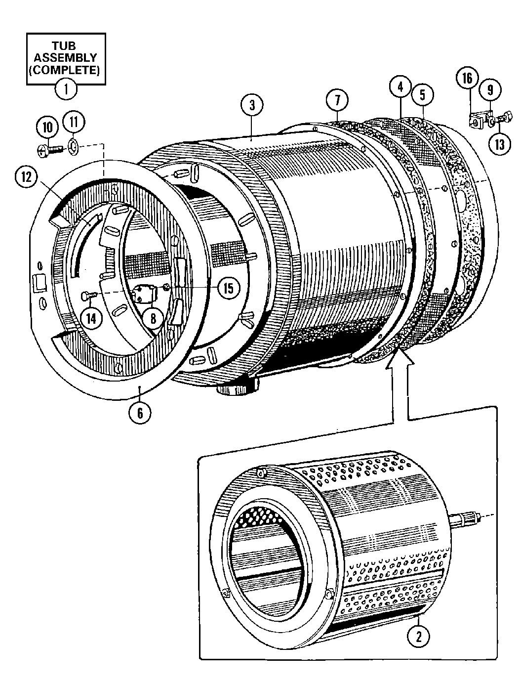 07 - BASKET & OUTER SHELL ASSEMBLY