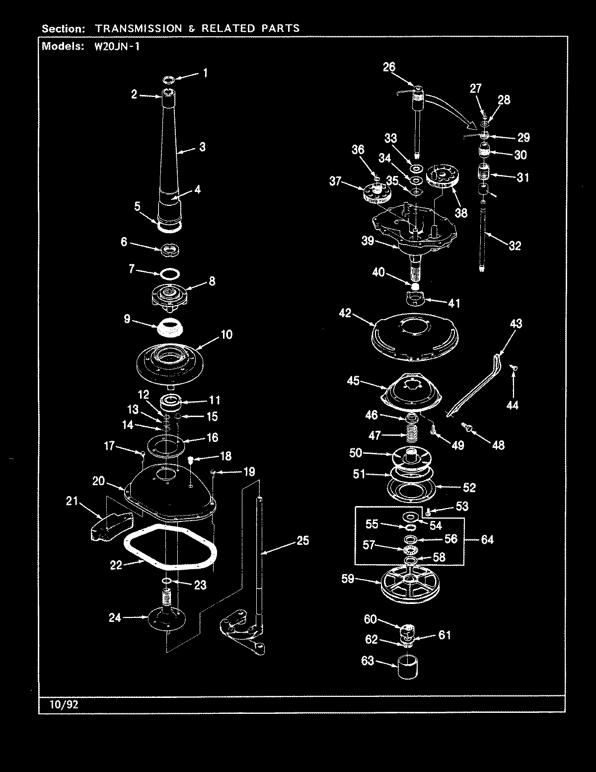 10 - TRANSMISSION & RELATED PARTS (REV. G-L)