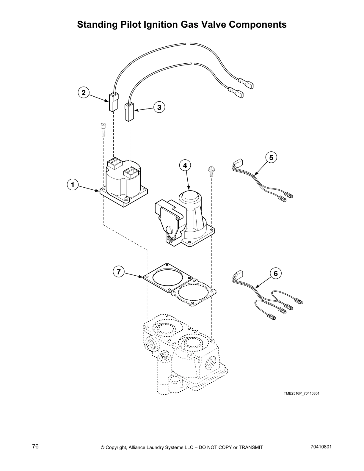 Standing Pilot Ignition Gas Valve Components