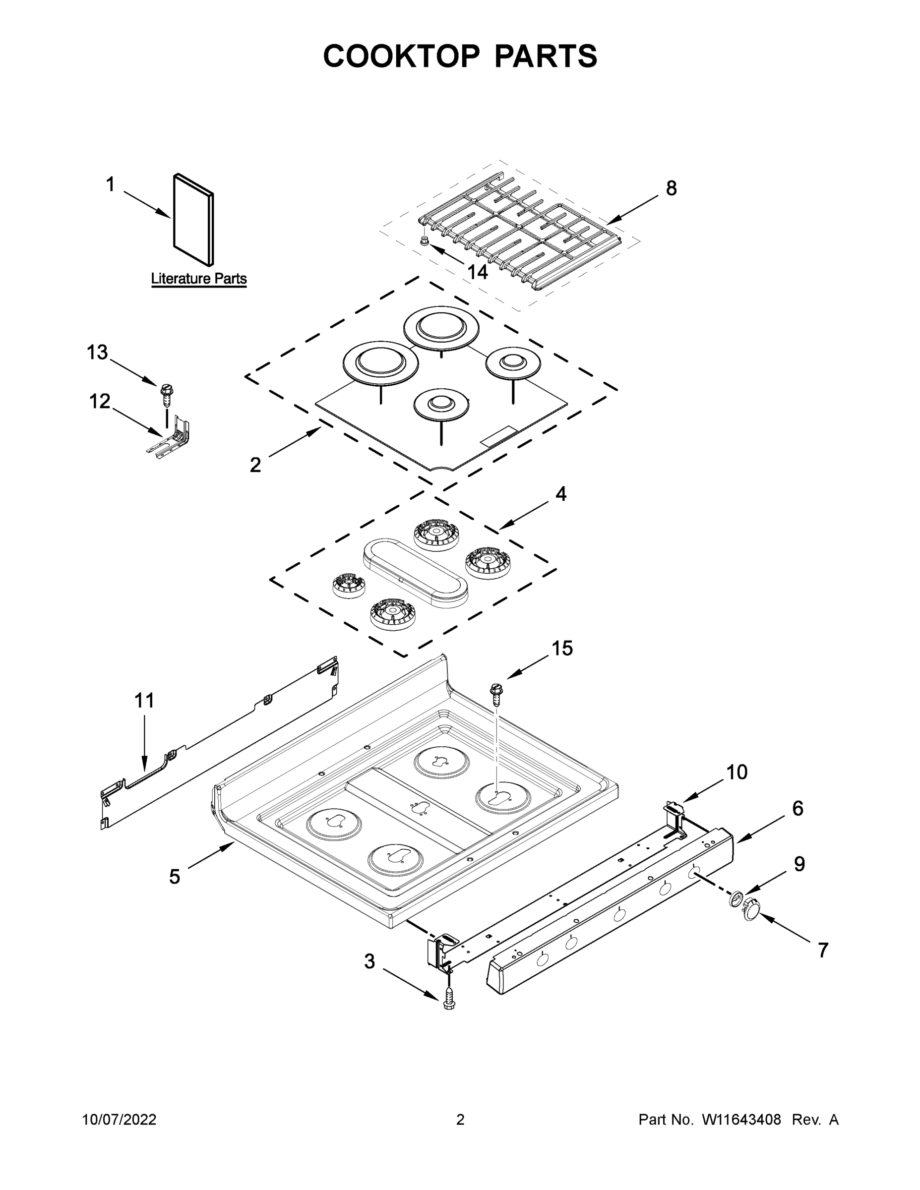 02 - COOKTOP PARTS