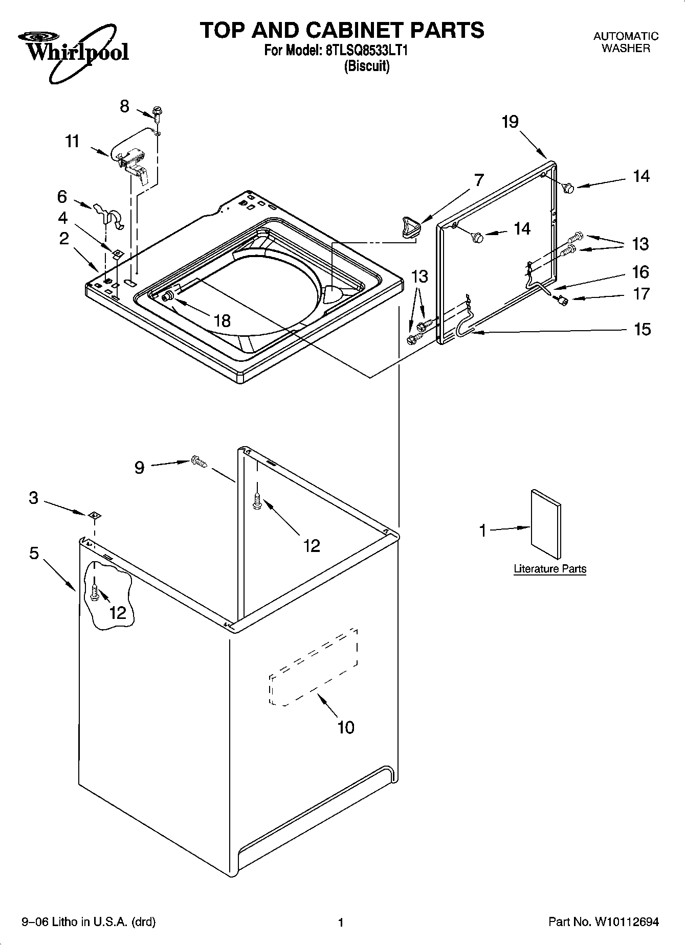 01 - TOP AND CABINET PARTS
