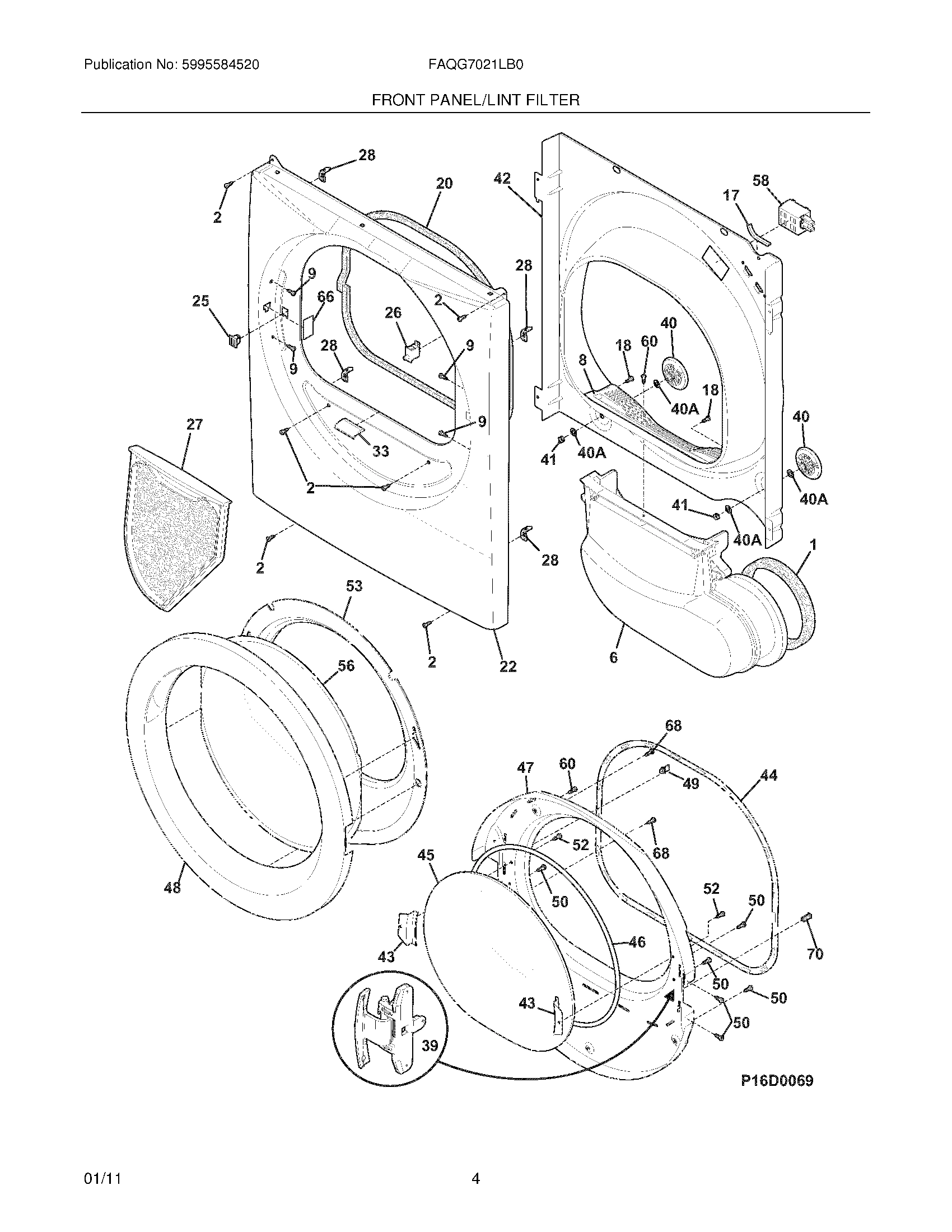 05 - FRONT PANEL/LINT FILTER