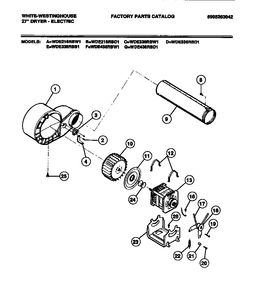 05 - MOTOR, BLOWER HOUSING
