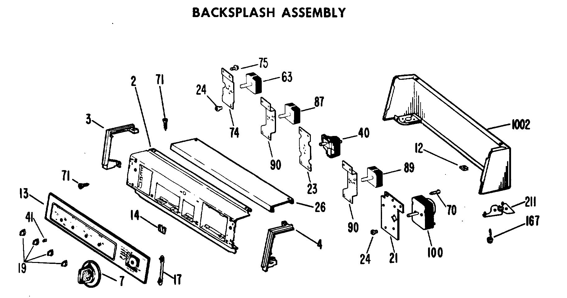 BACKSPLASH ASSEMBLY