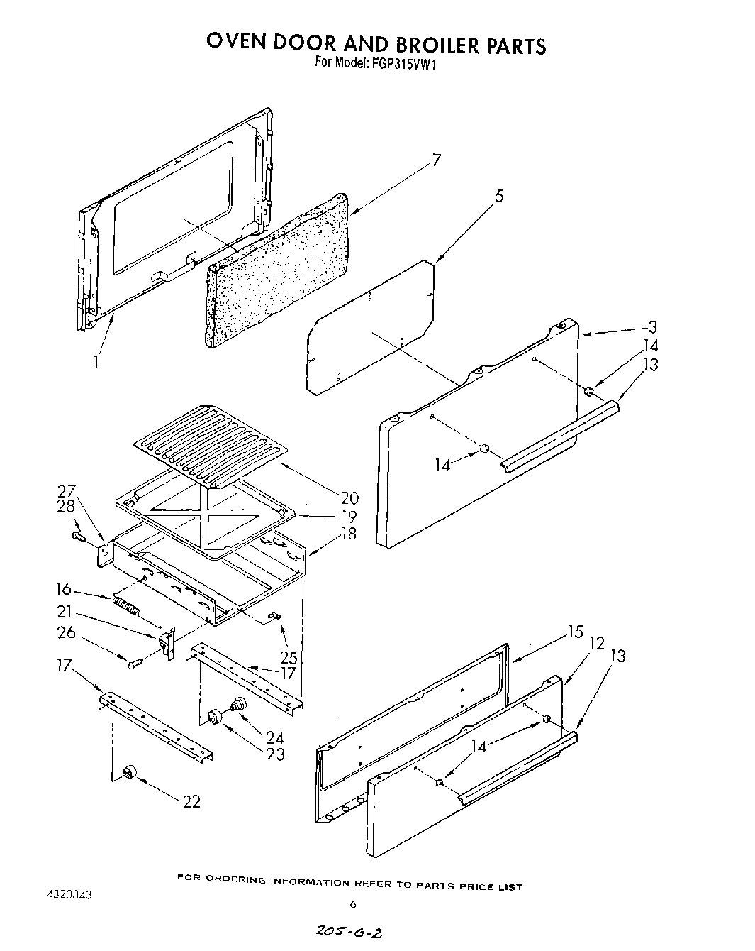 05 - OVEN DOOR AND BROILER