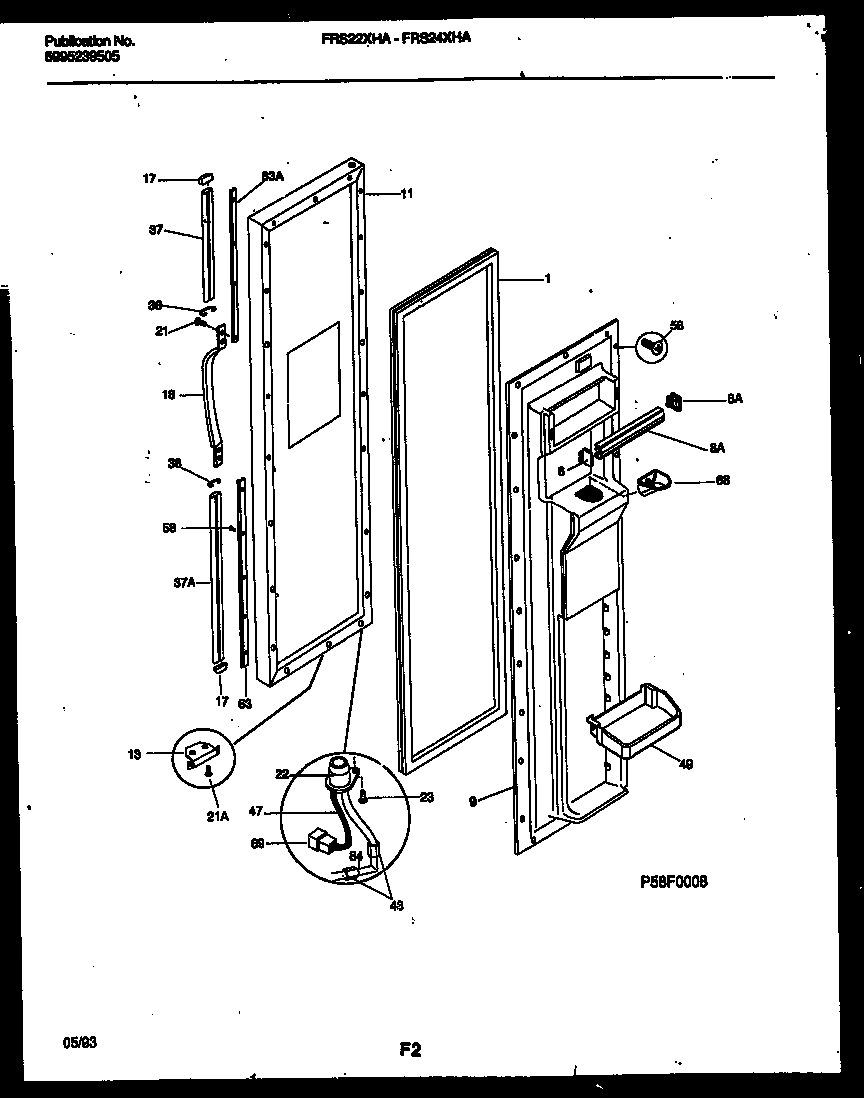 02 - FREEZER DOOR PARTS