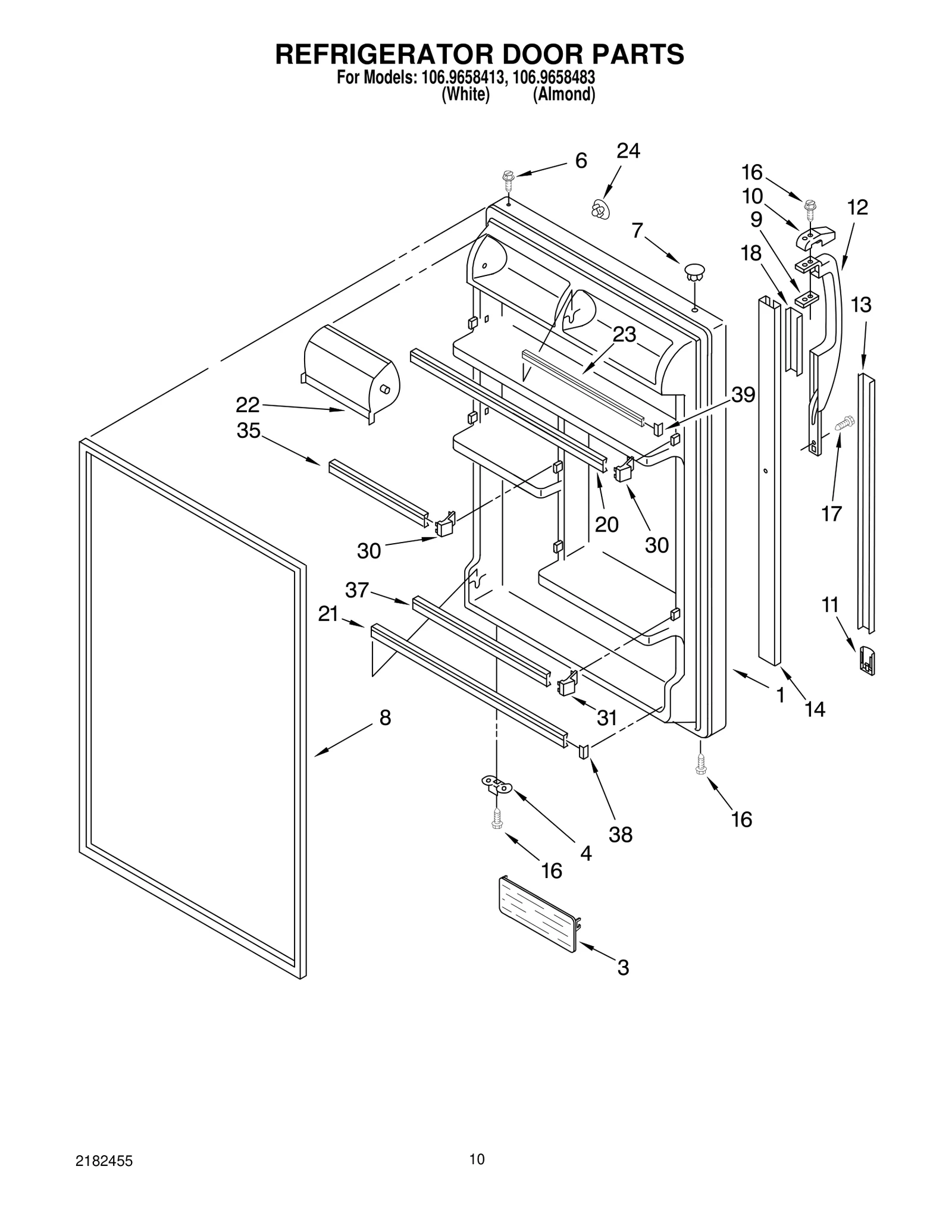 REFRIGERATOR DOOR PARTS