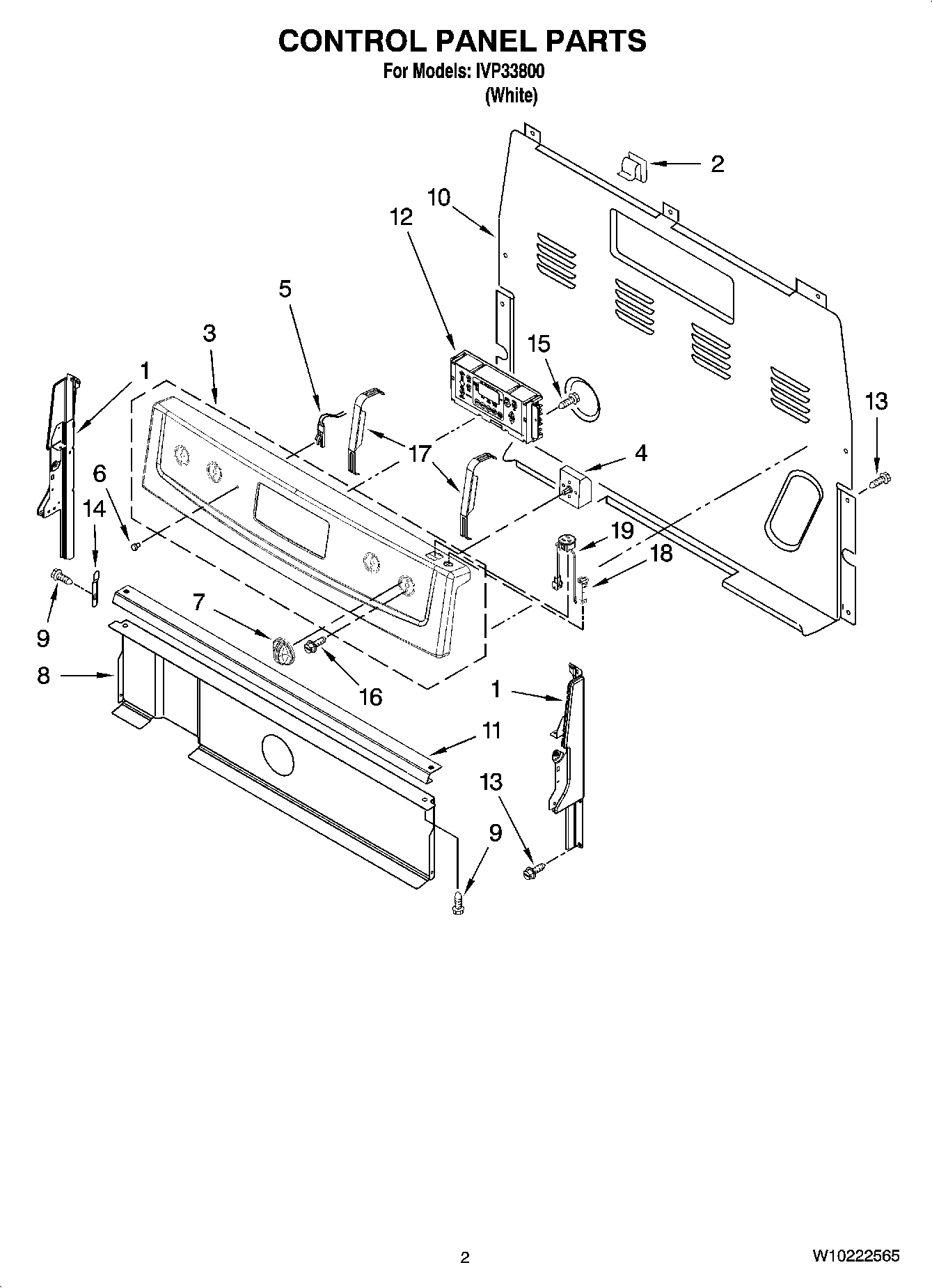 02 - CONTROL PANEL PARTS