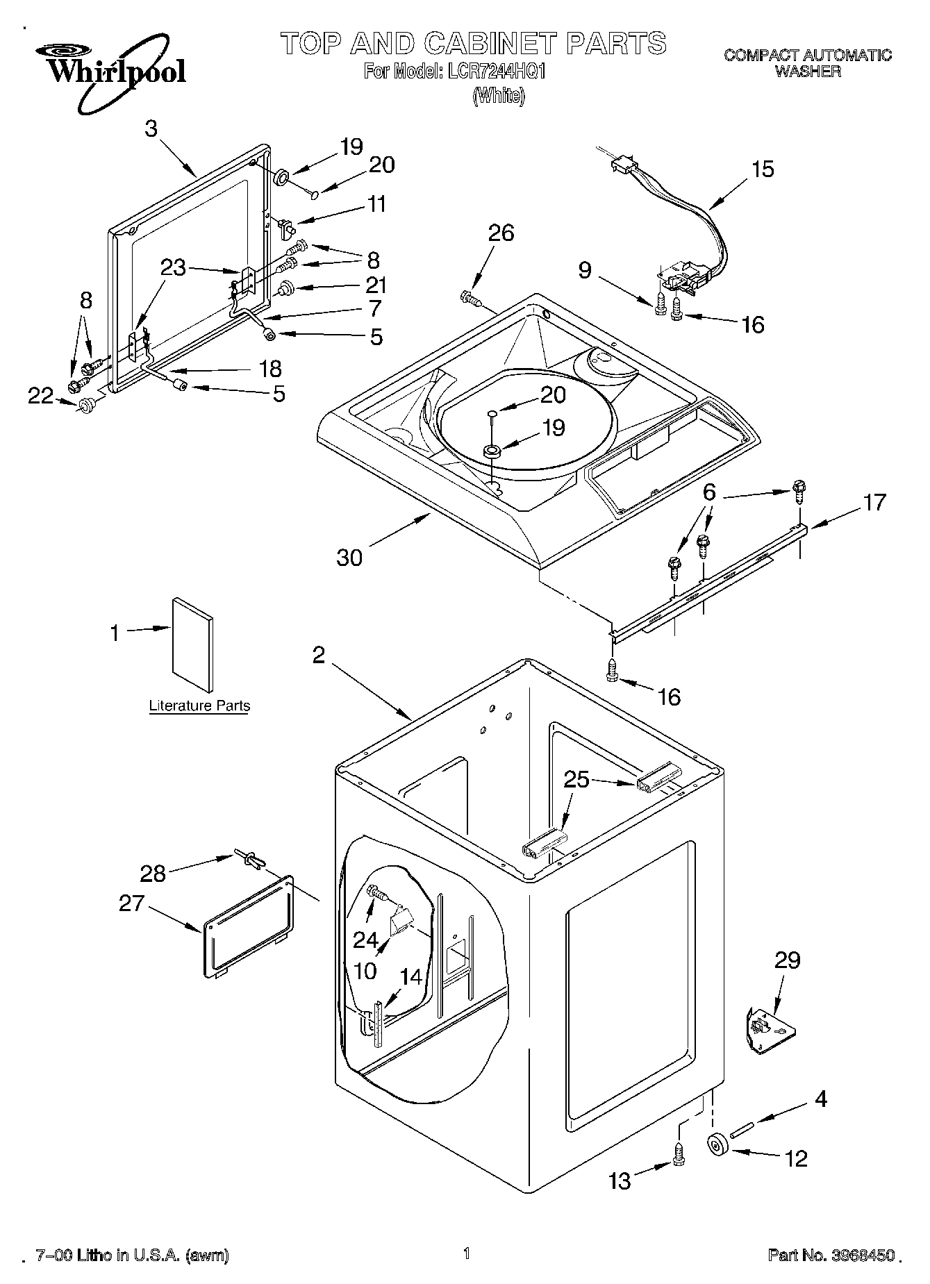 01 - TOP AND CABINET, LITERATURE