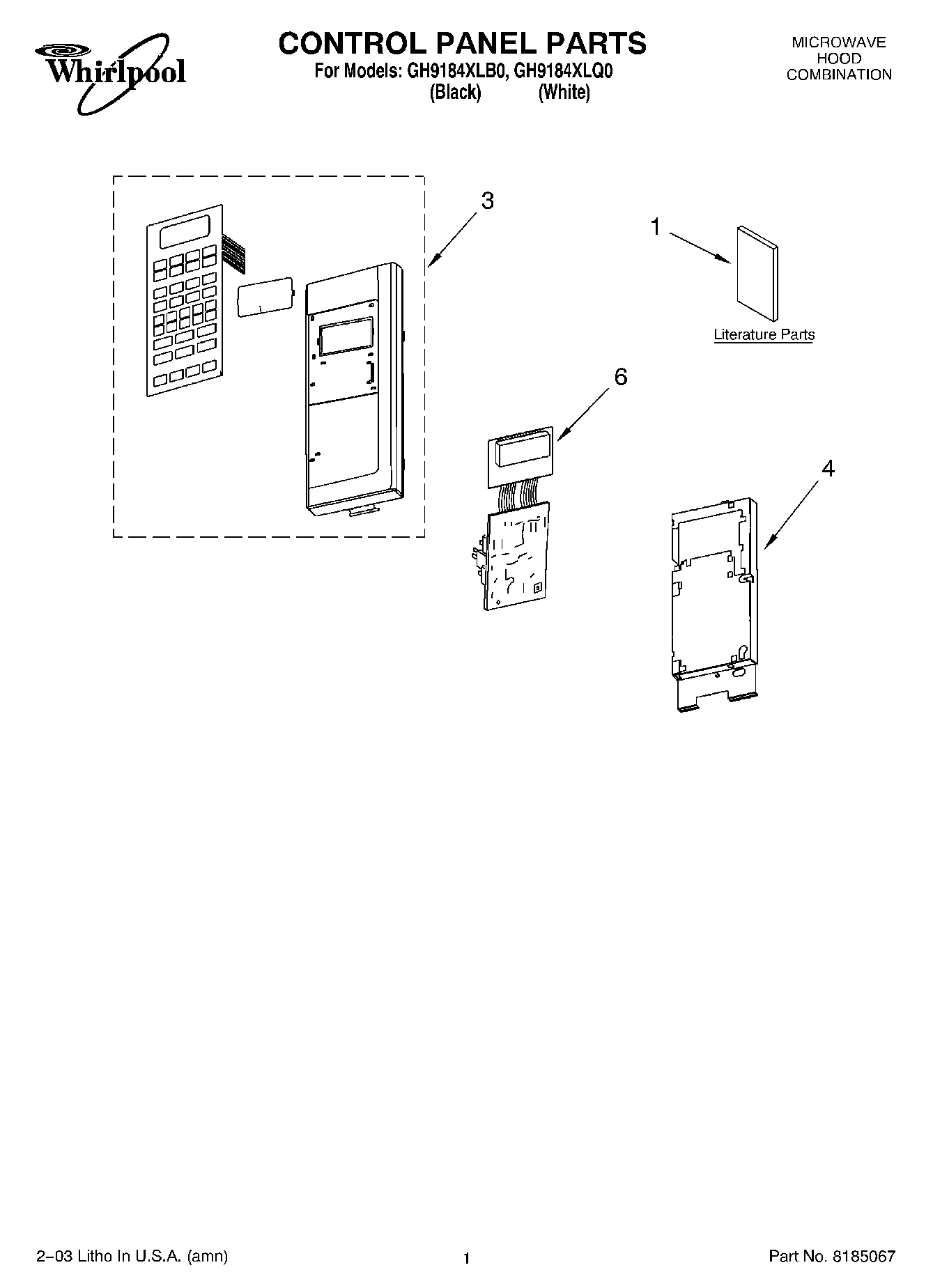 01 - CONTROL PANEL PARTS