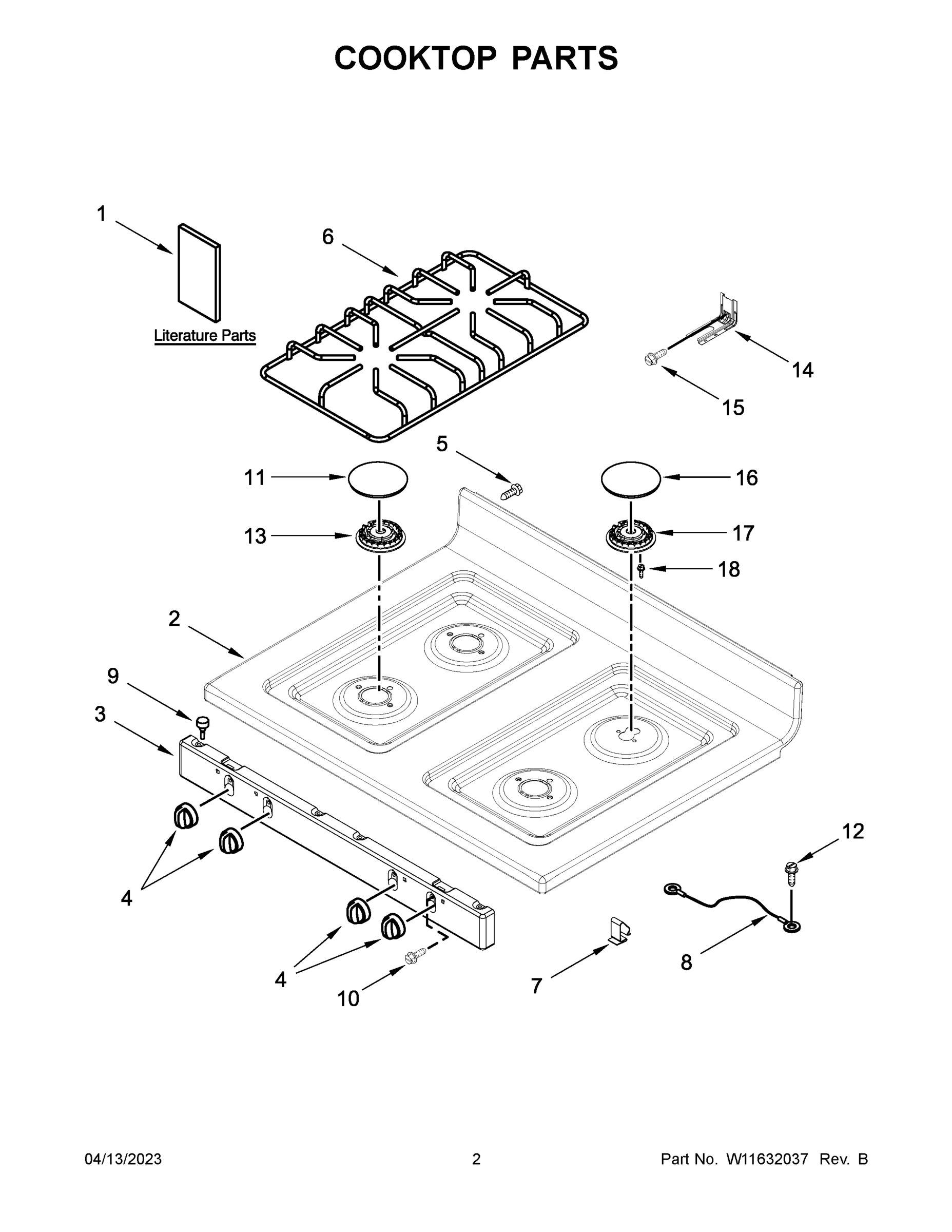 02 - COOKTOP PARTS