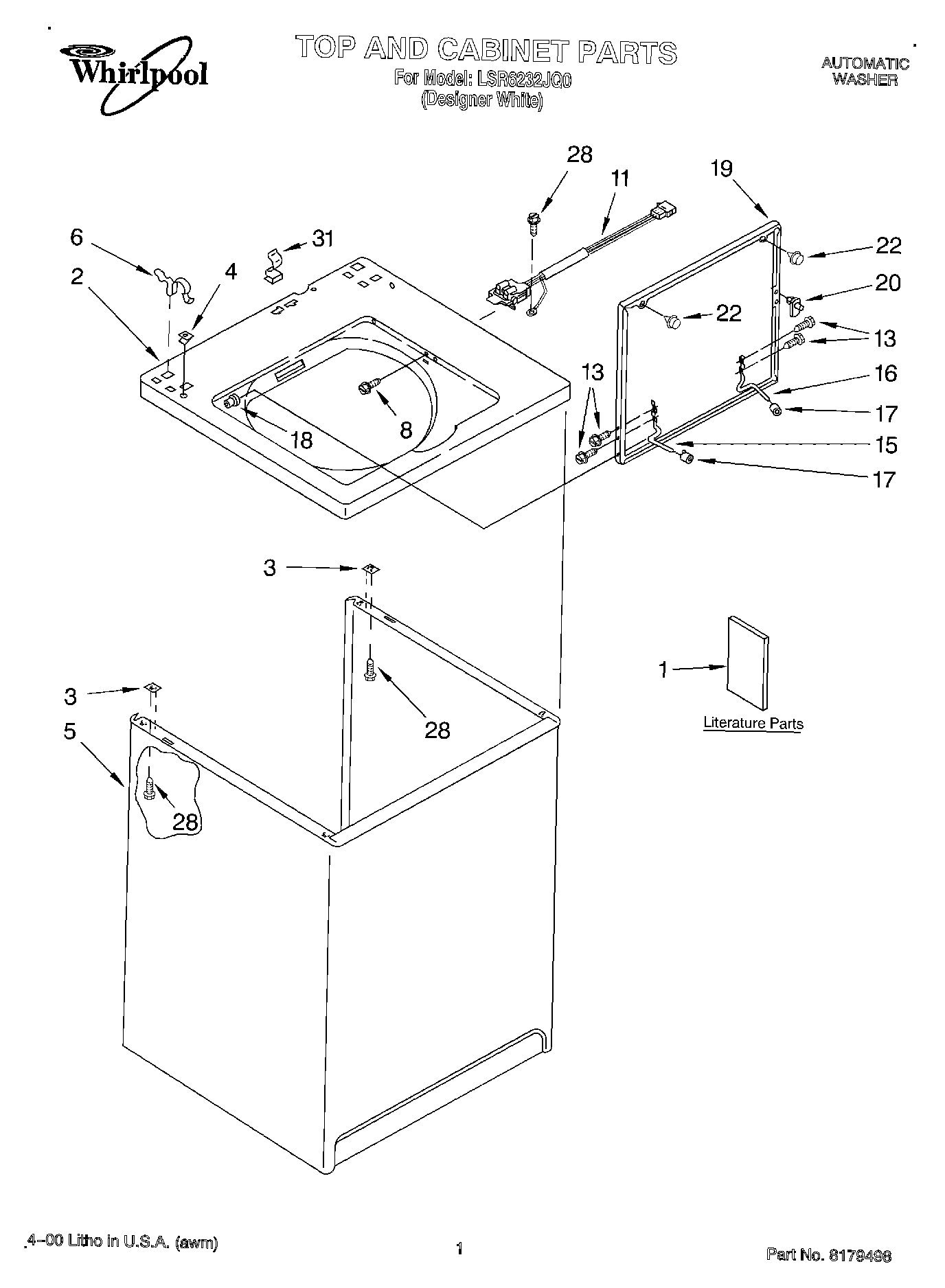 01 - TOP AND CABINET, LITERATURE