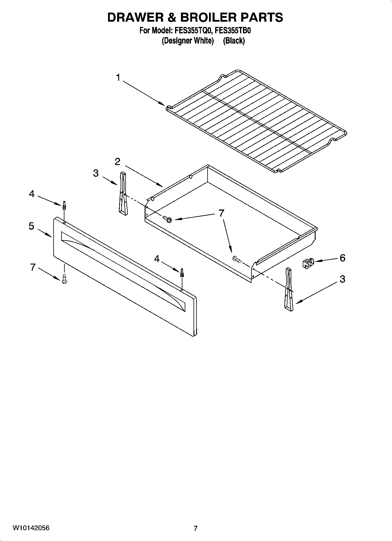 05 - DRAWER & BROILER PARTS, OPTIONAL PARTS