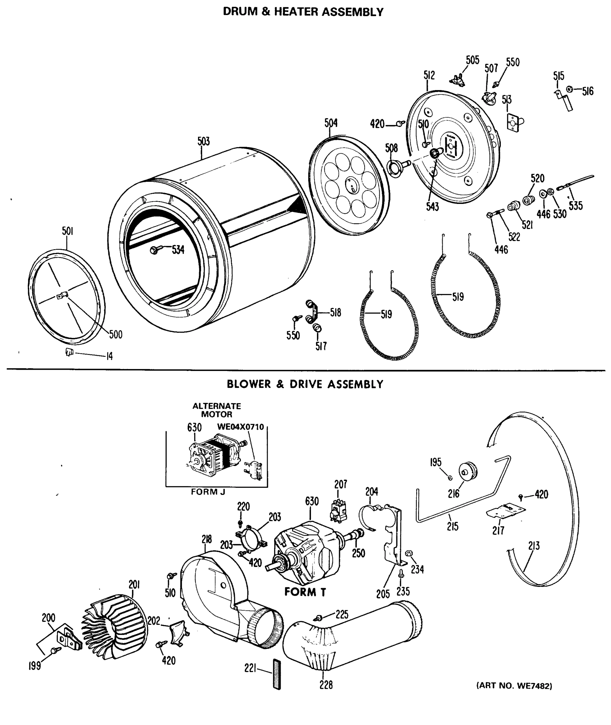 DRUM & HEATER ASSEMBLY