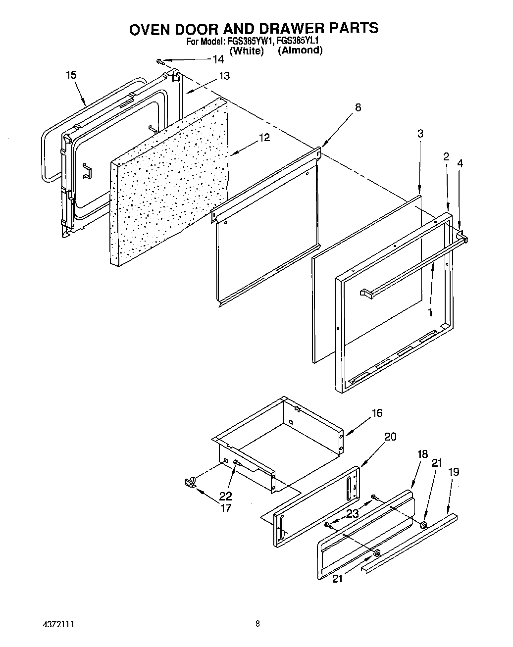 07 - OVEN DOOR AND DRAWER