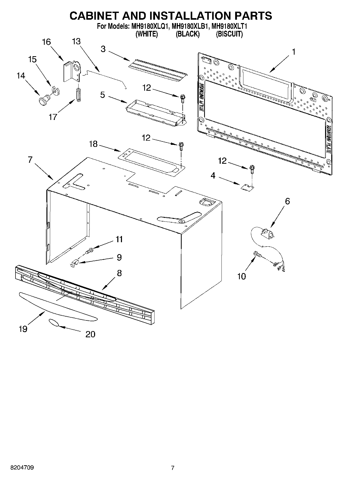 06 - CABINET AND INSTALLATION PARTS