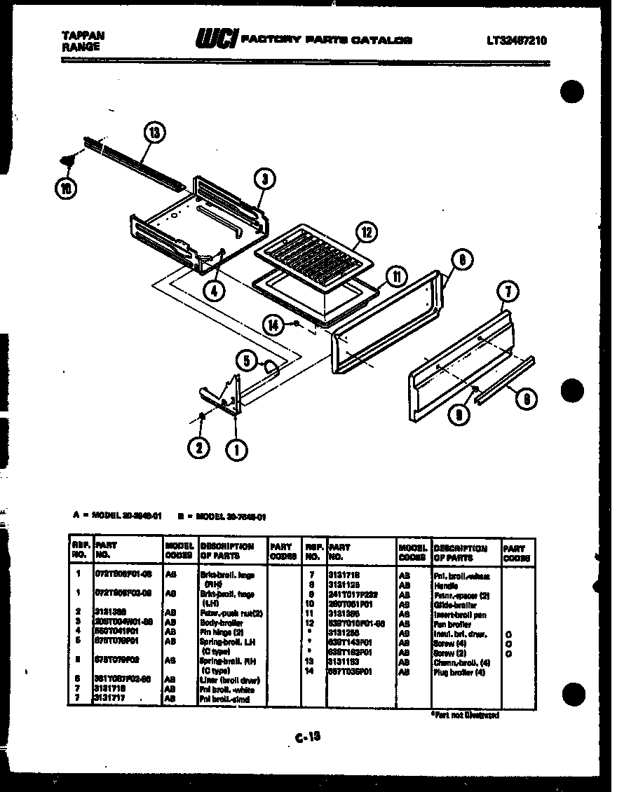 04 - BROILER DRAWER PARTS