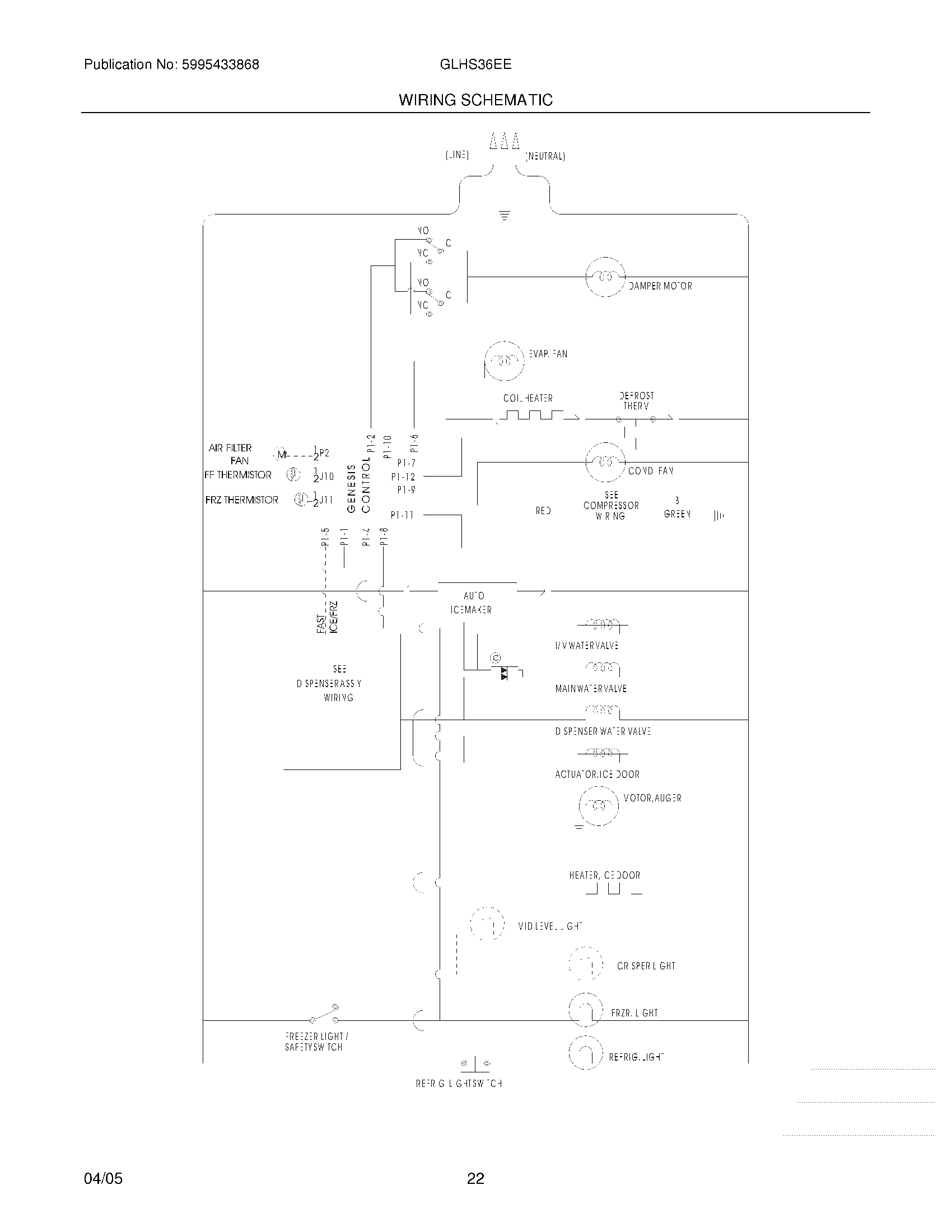 22 - WIRING SCHEMATIC