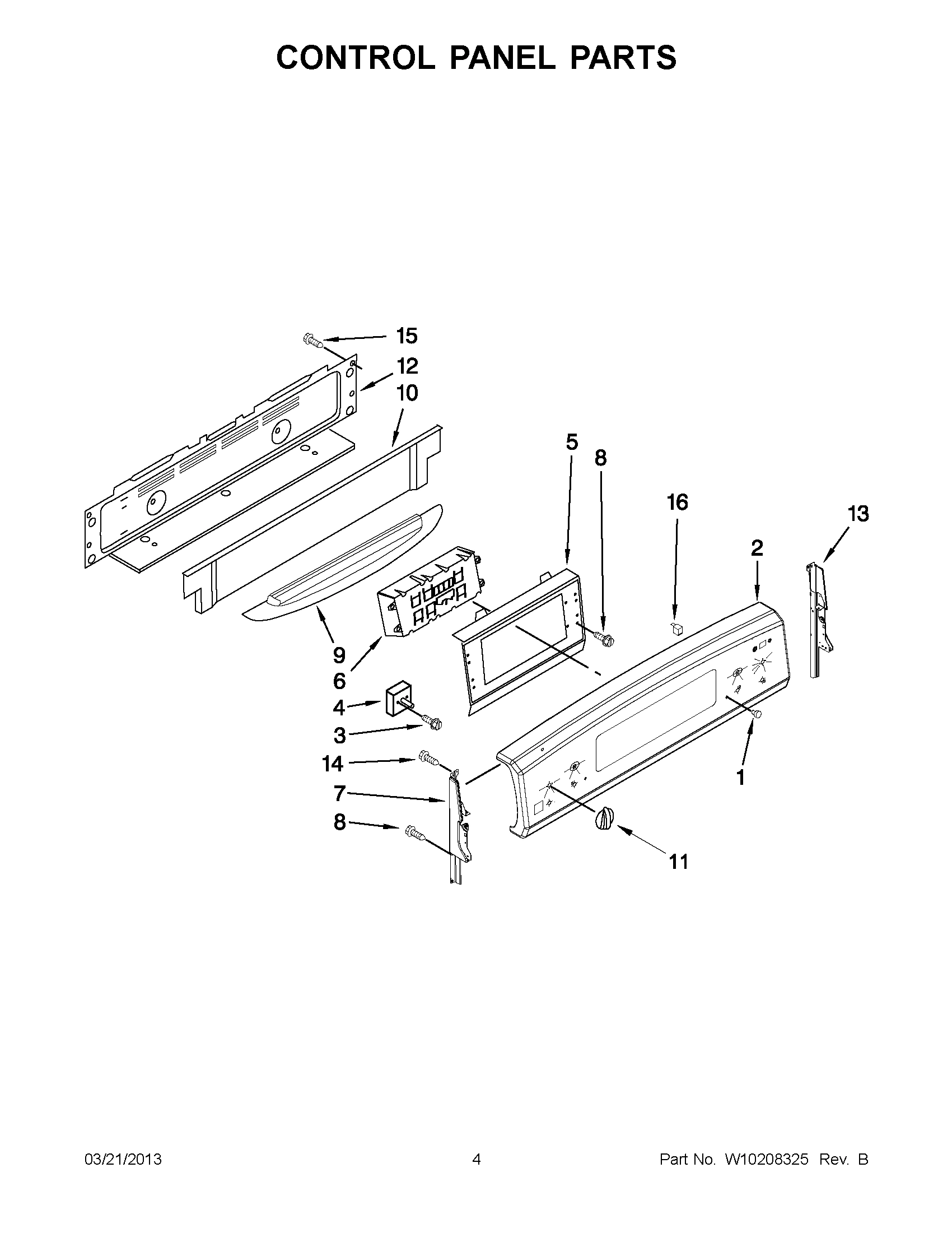 02 - CONTROL PANEL PARTS