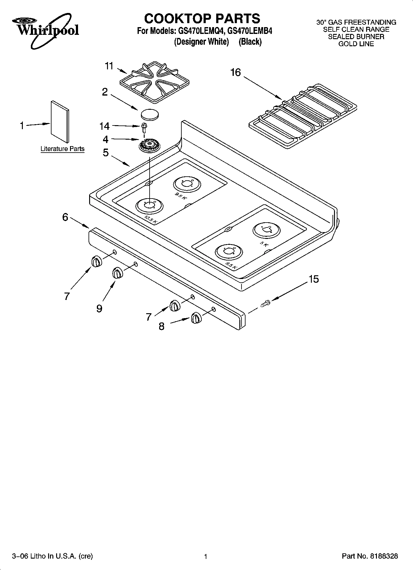 01 - COOKTOP PARTS