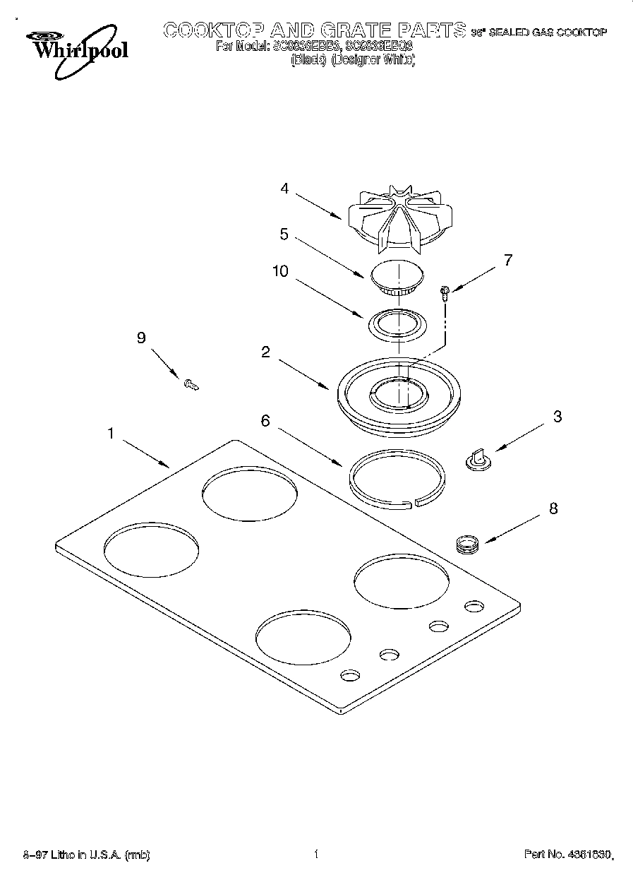 01 - COOKTOP AND GRATE
