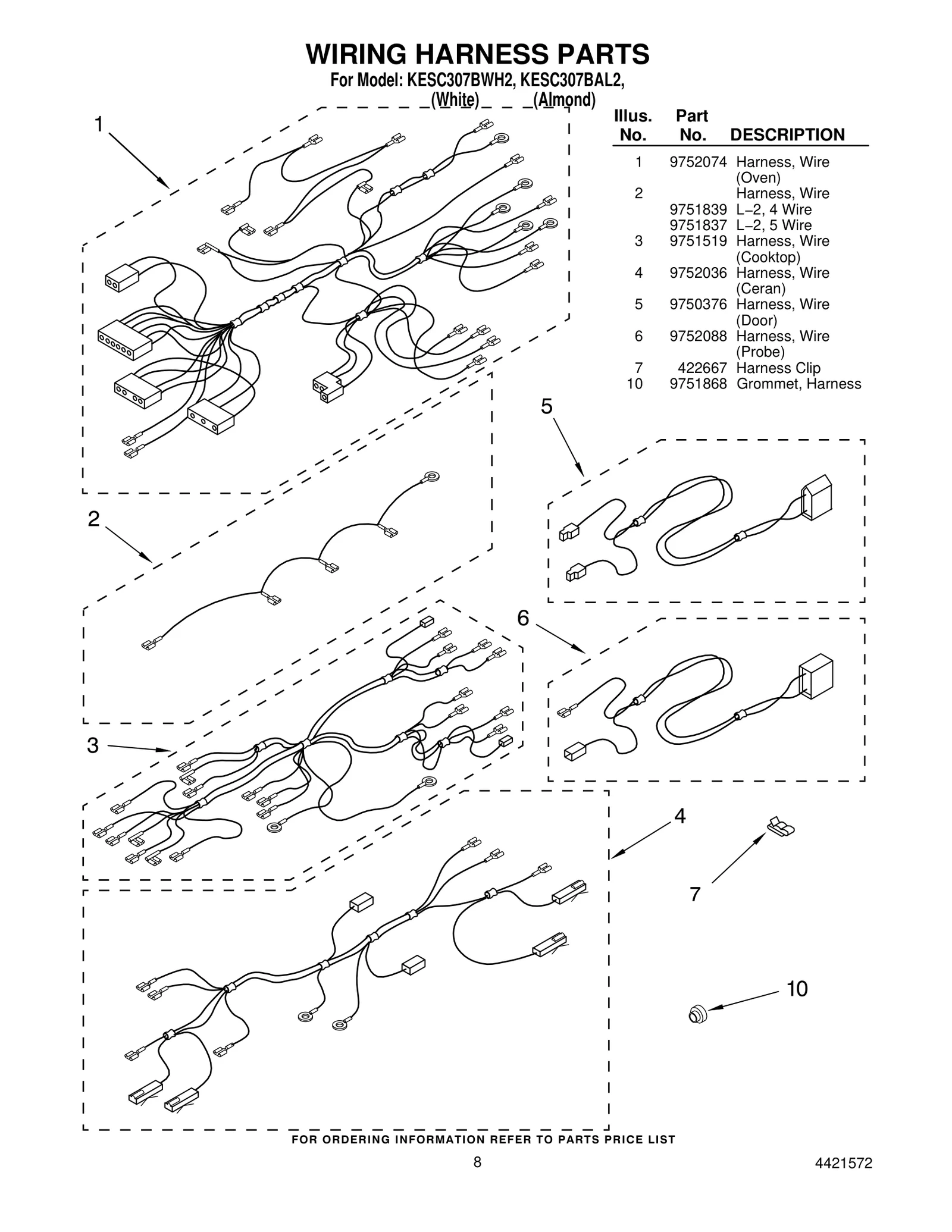 WIRING HARNESS PARTS