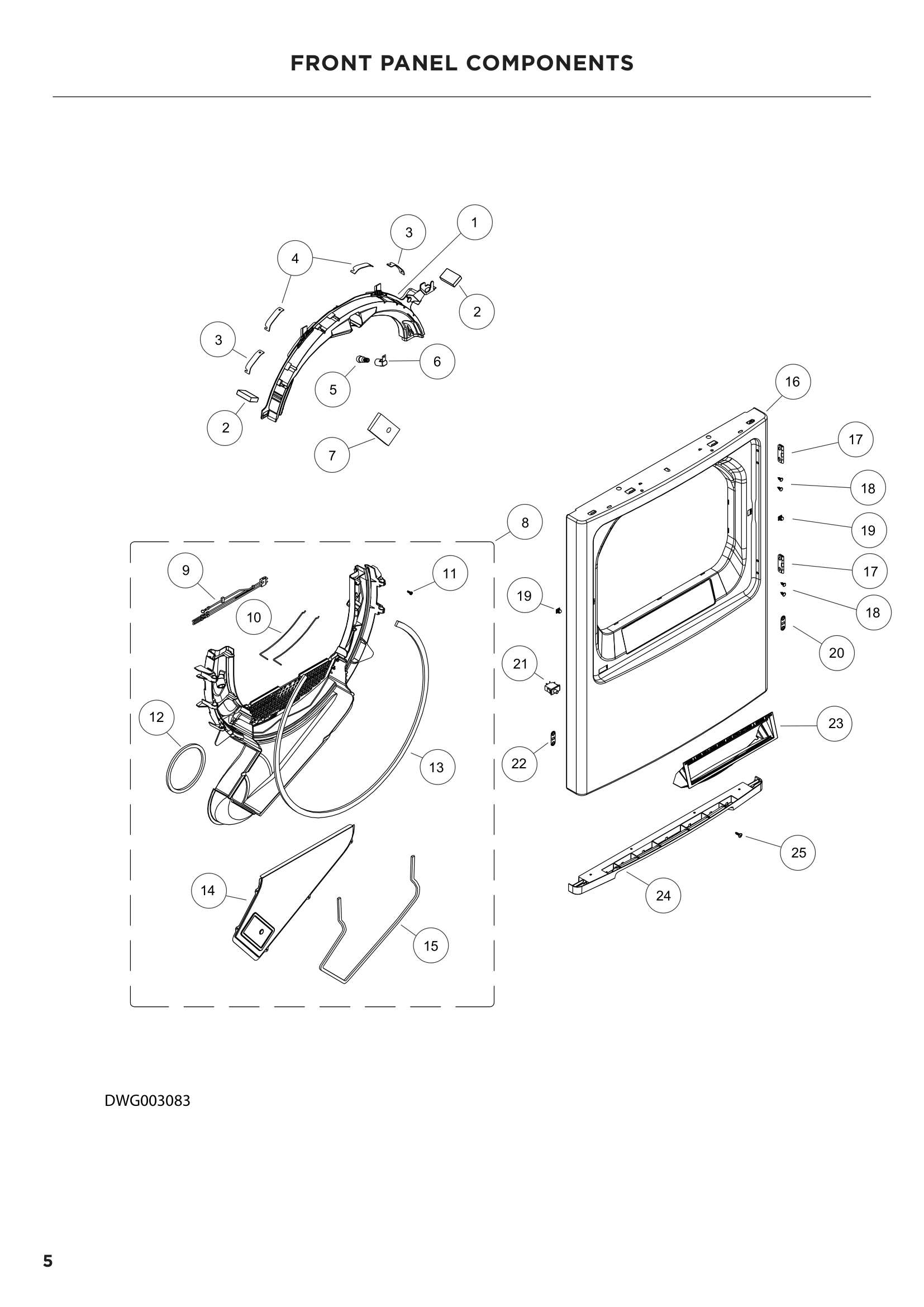 FRONT PANEL COMPONENTS