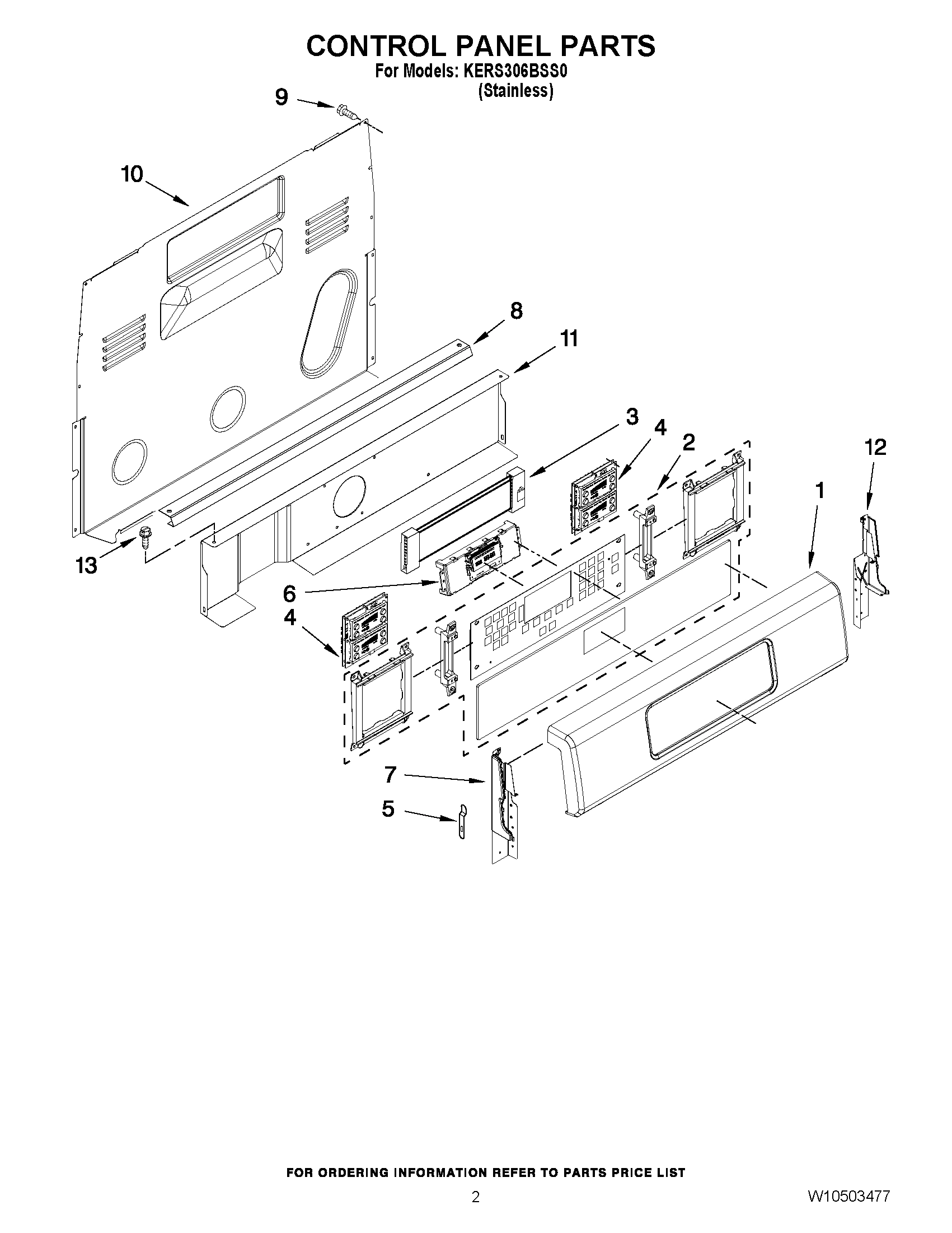 02 - CONTROL PANEL PARTS