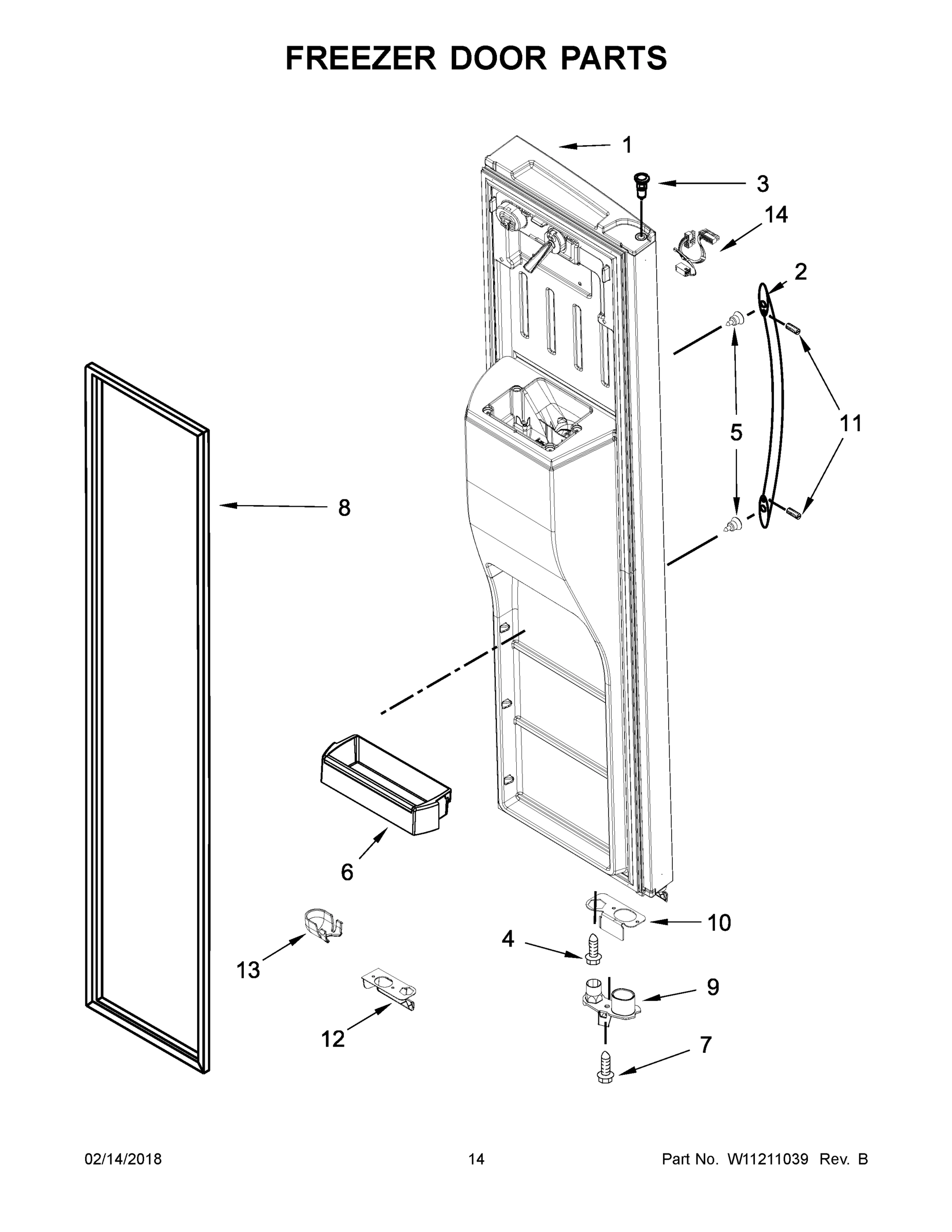 08 - FREEZER DOOR PARTS