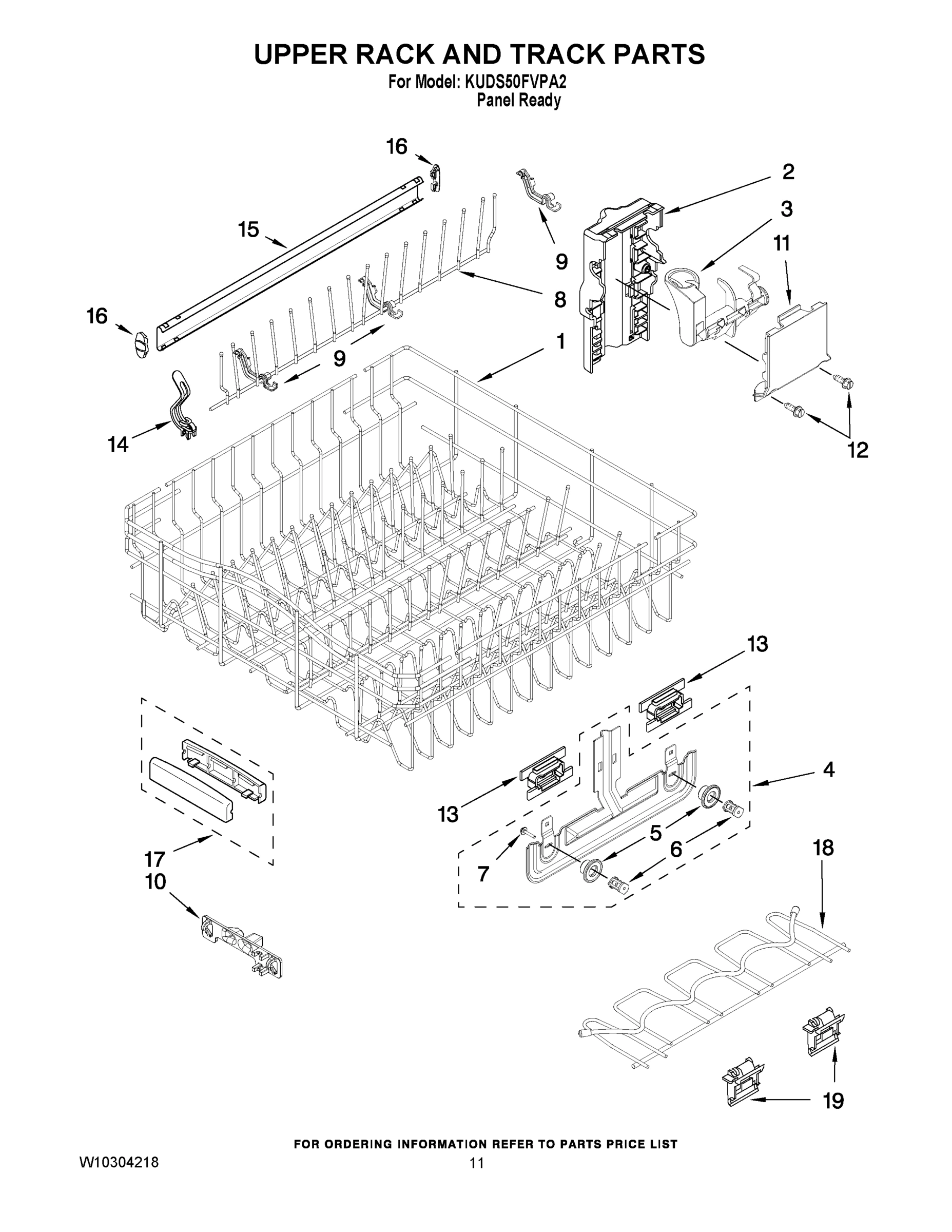 09 - UPPER RACK AND TRACK PARTS