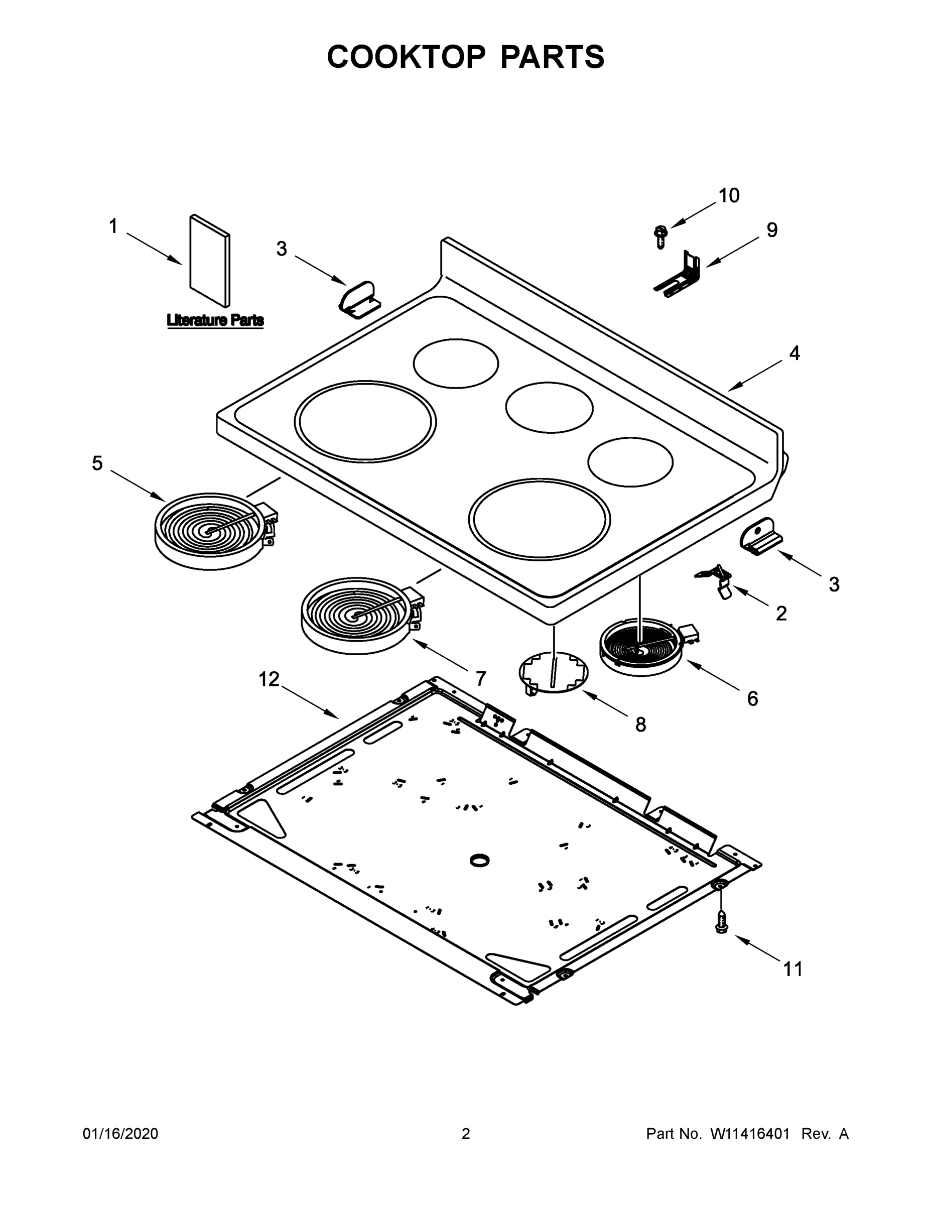 02 - COOKTOP PARTS