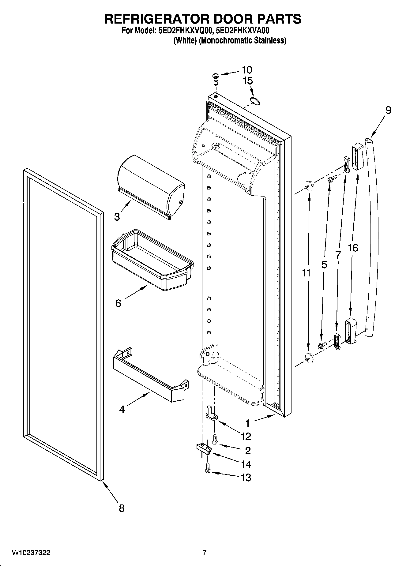 06 - REFRIGERATOR DOOR PARTS