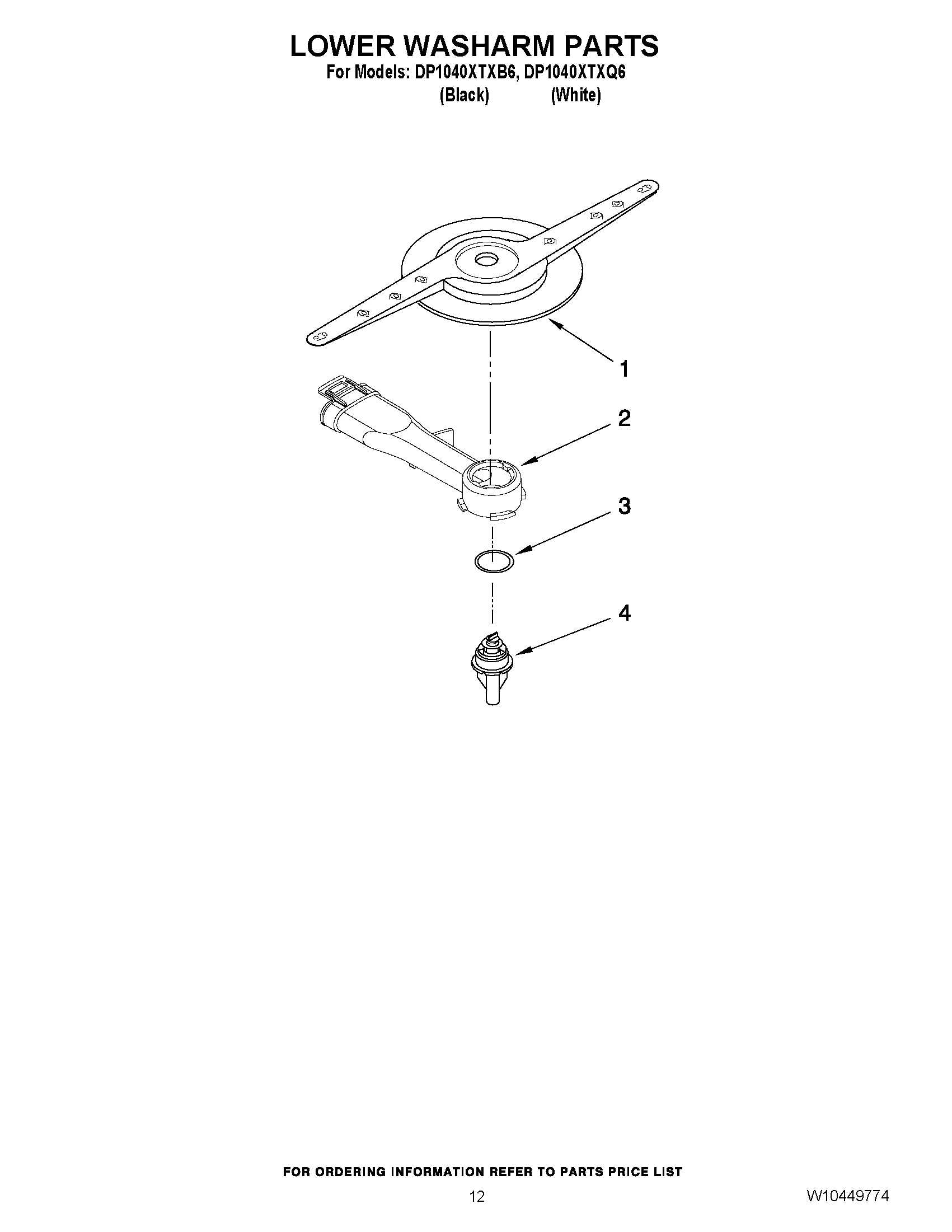 10 - LOWER WASHARM PARTS