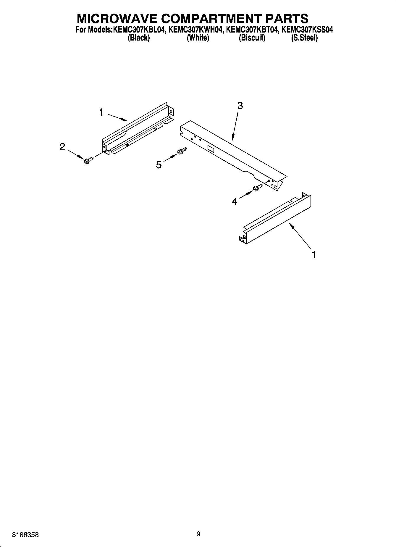 07 - MICROWAVE COMPARTMENT PARTS