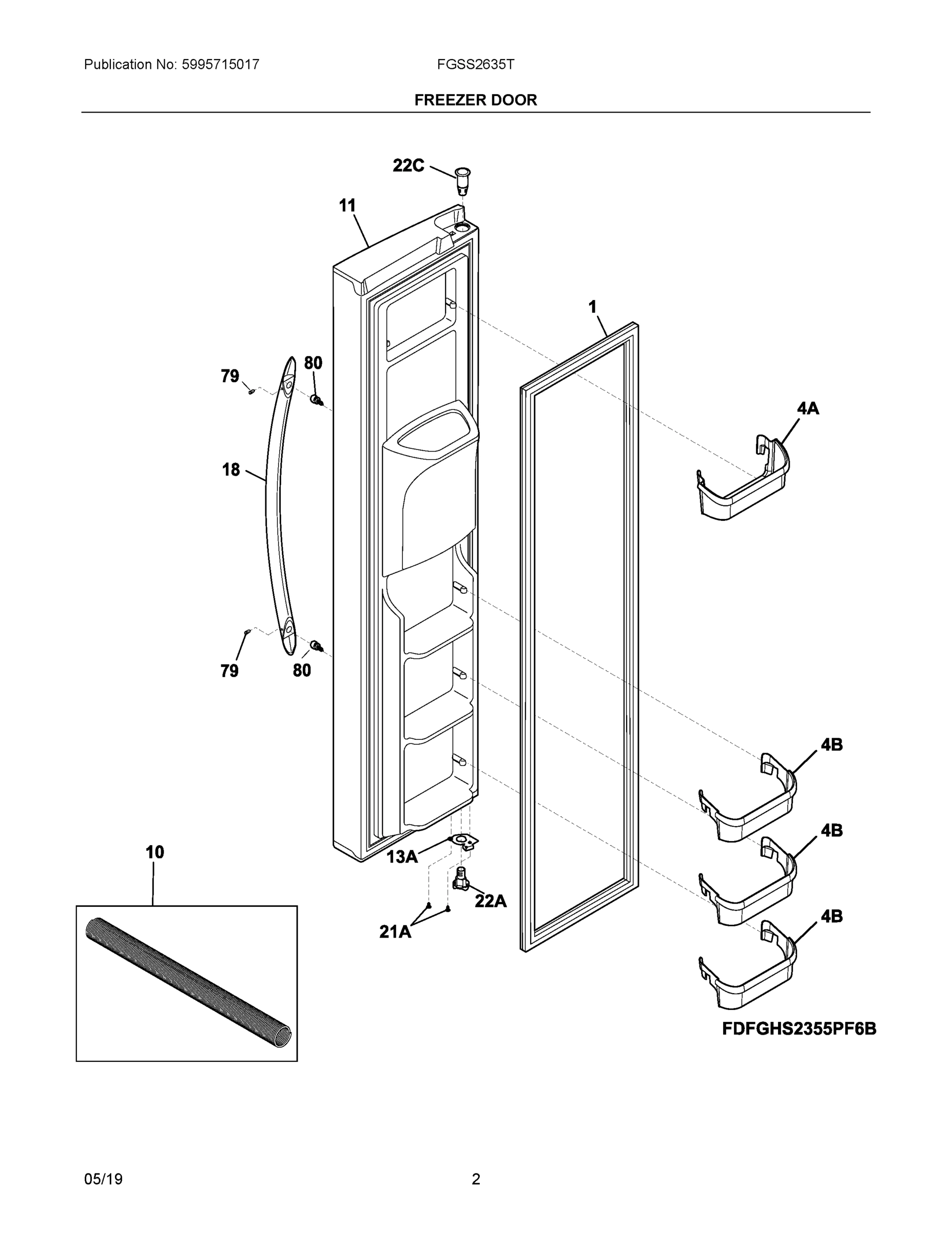 02 - FREEZER DOOR