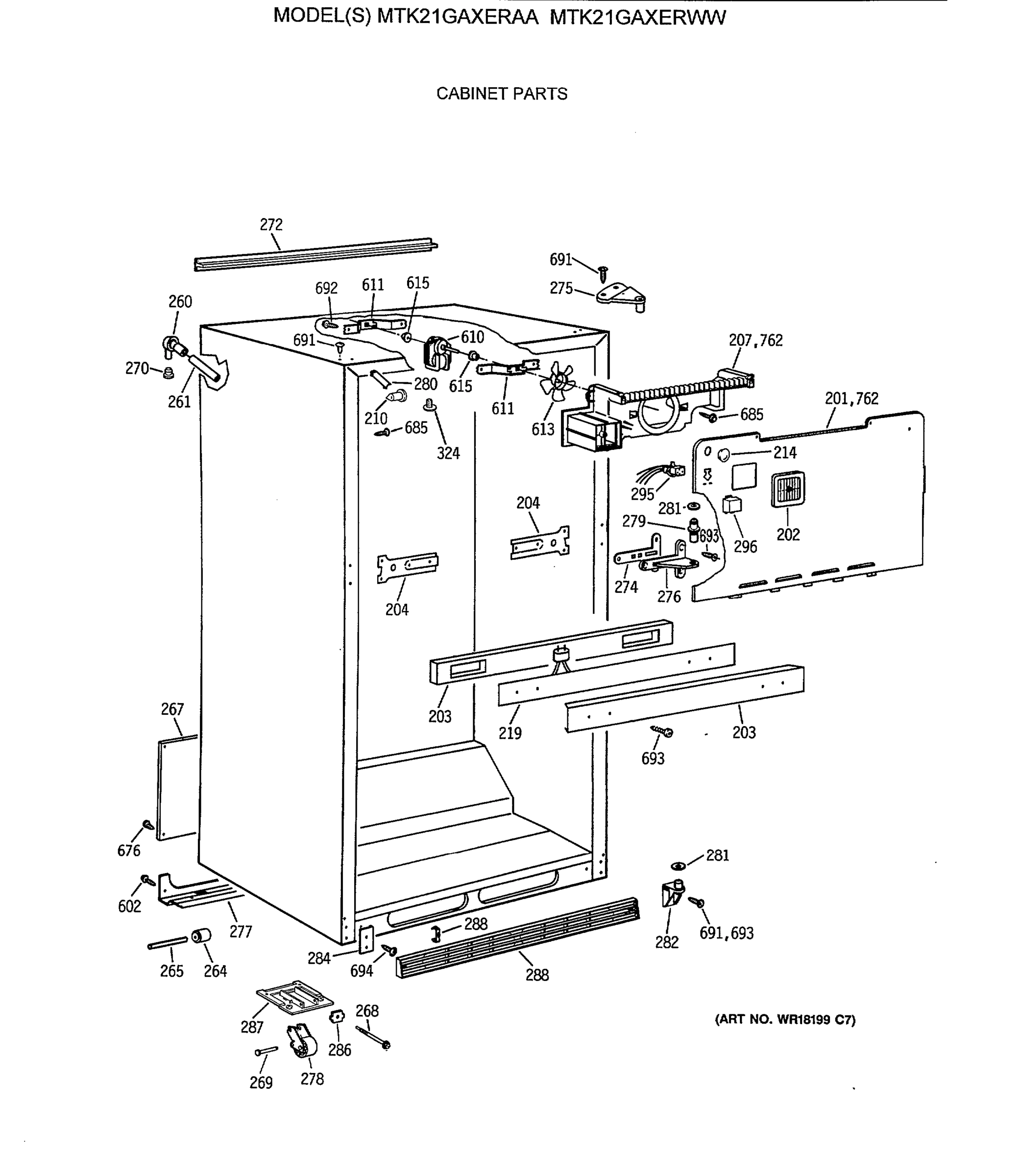 CABINET PARTS