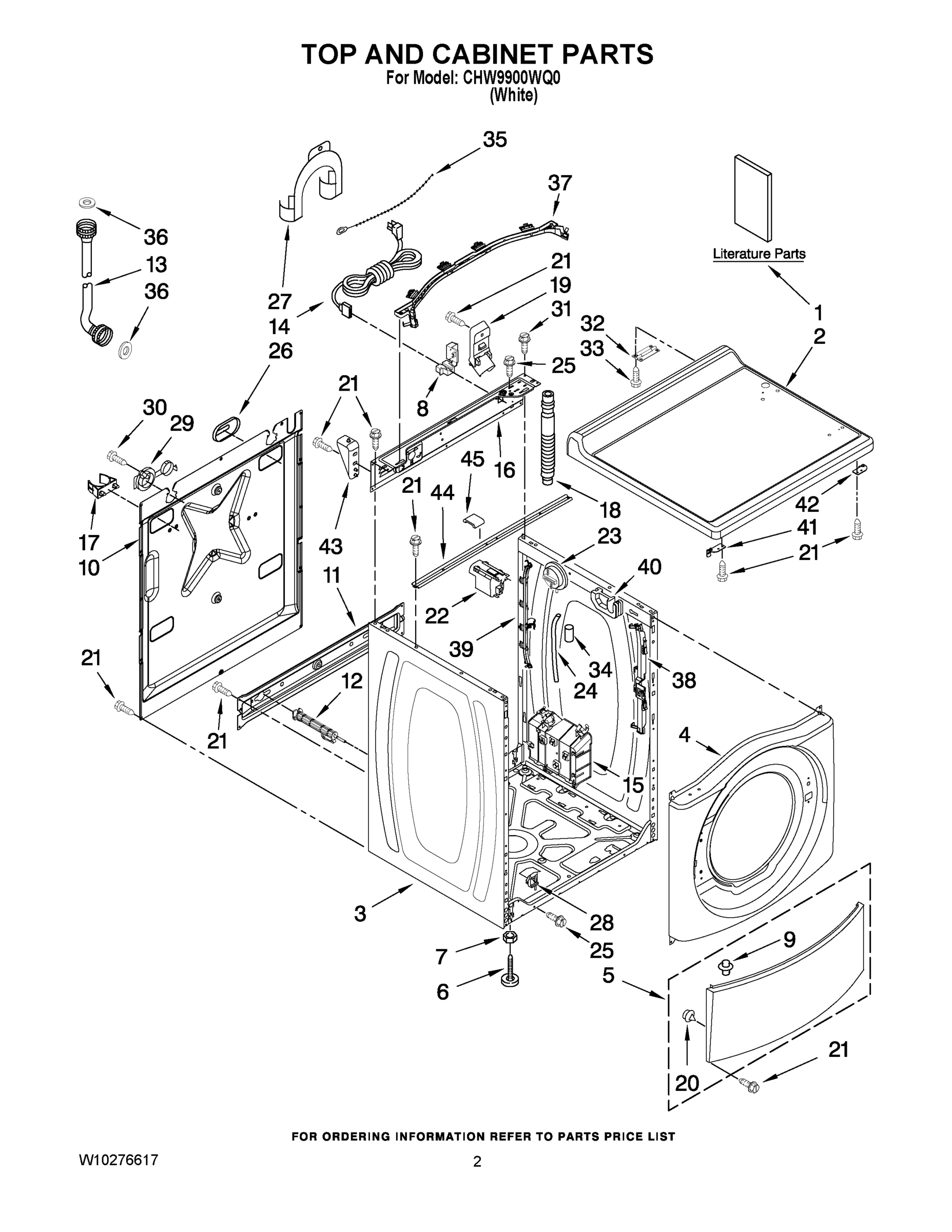 01 - TOP AND CABINET PARTS