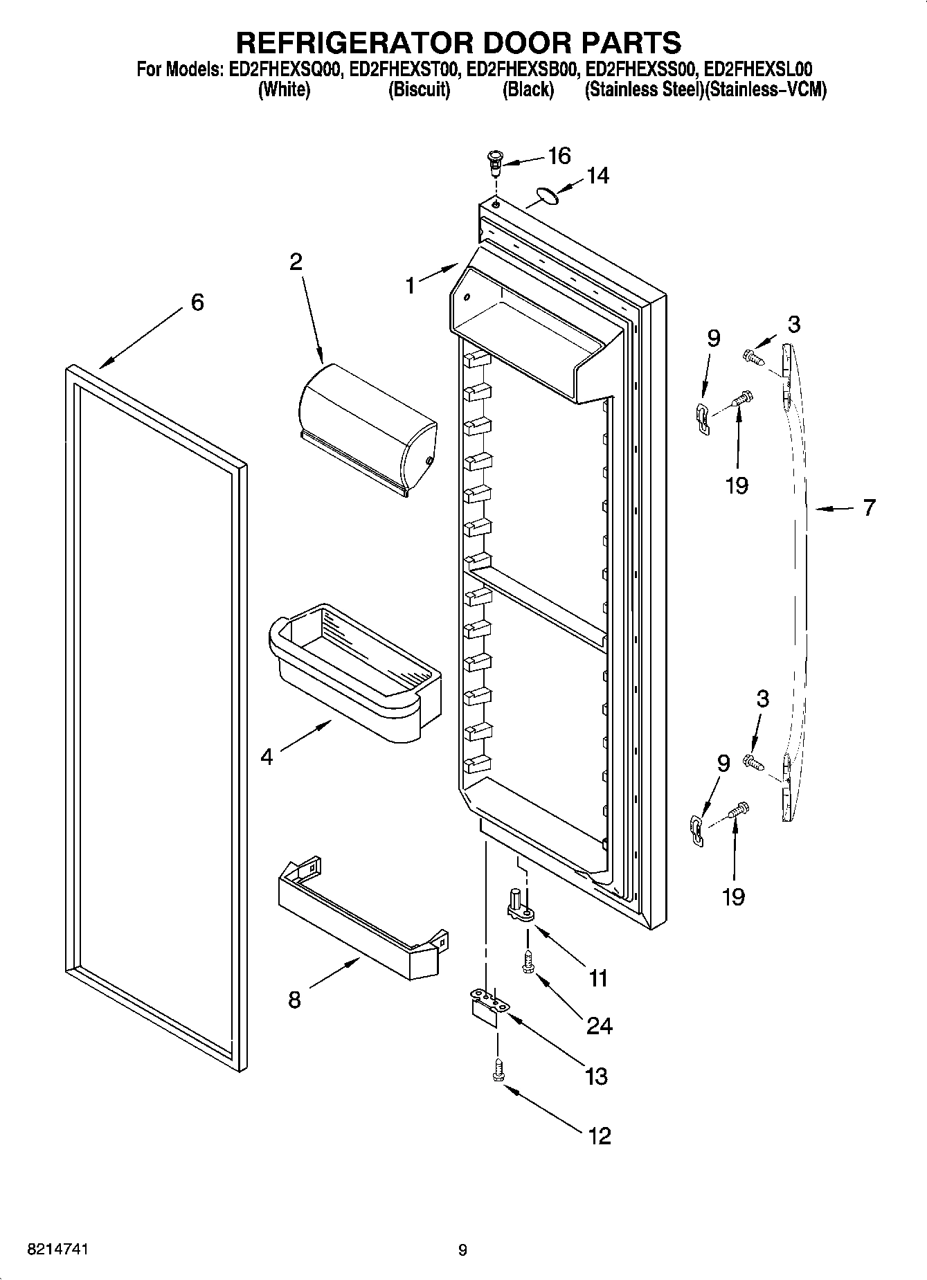 06 - REFRIGERATOR DOOR PARTS
