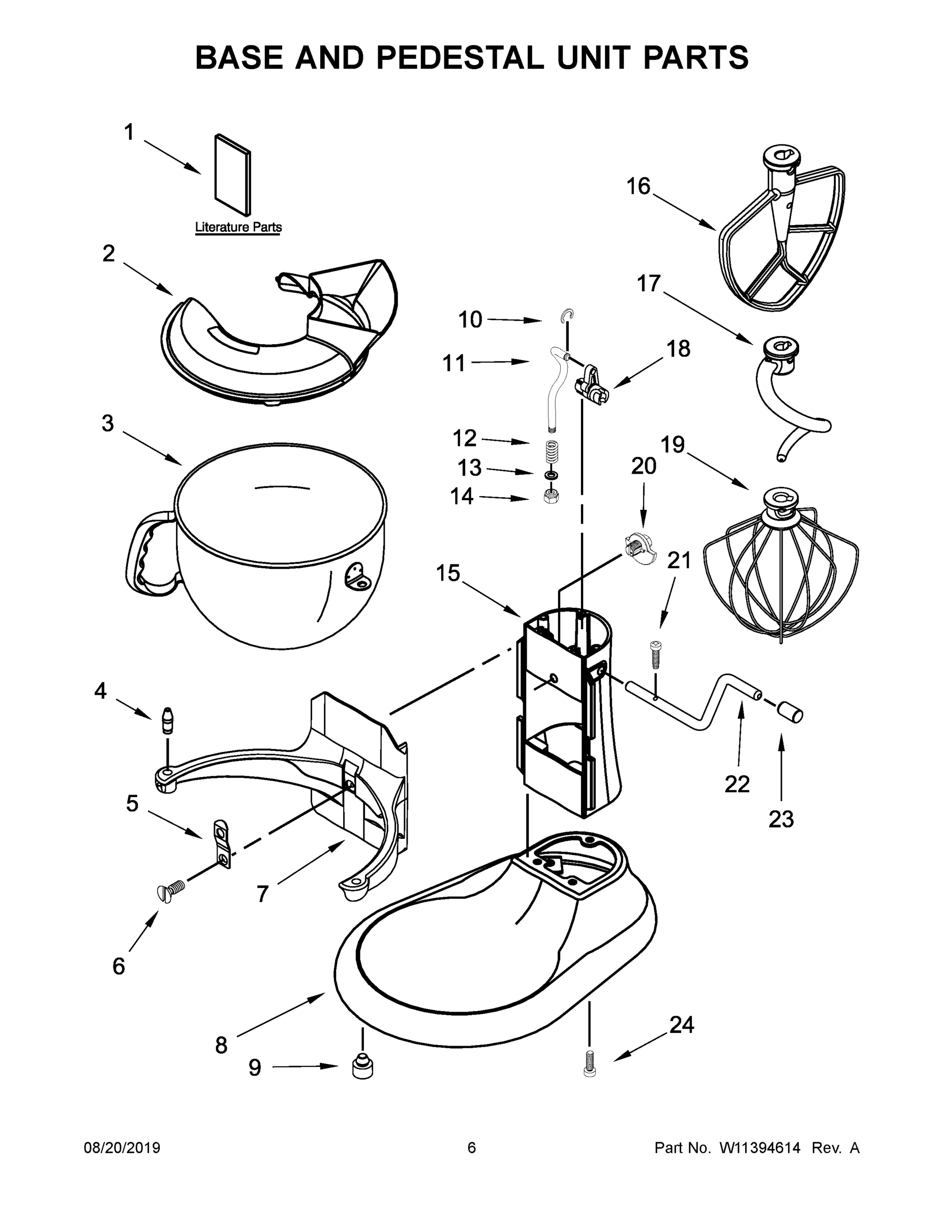 04 - BASE AND PEDESTAL UNIT PARTS