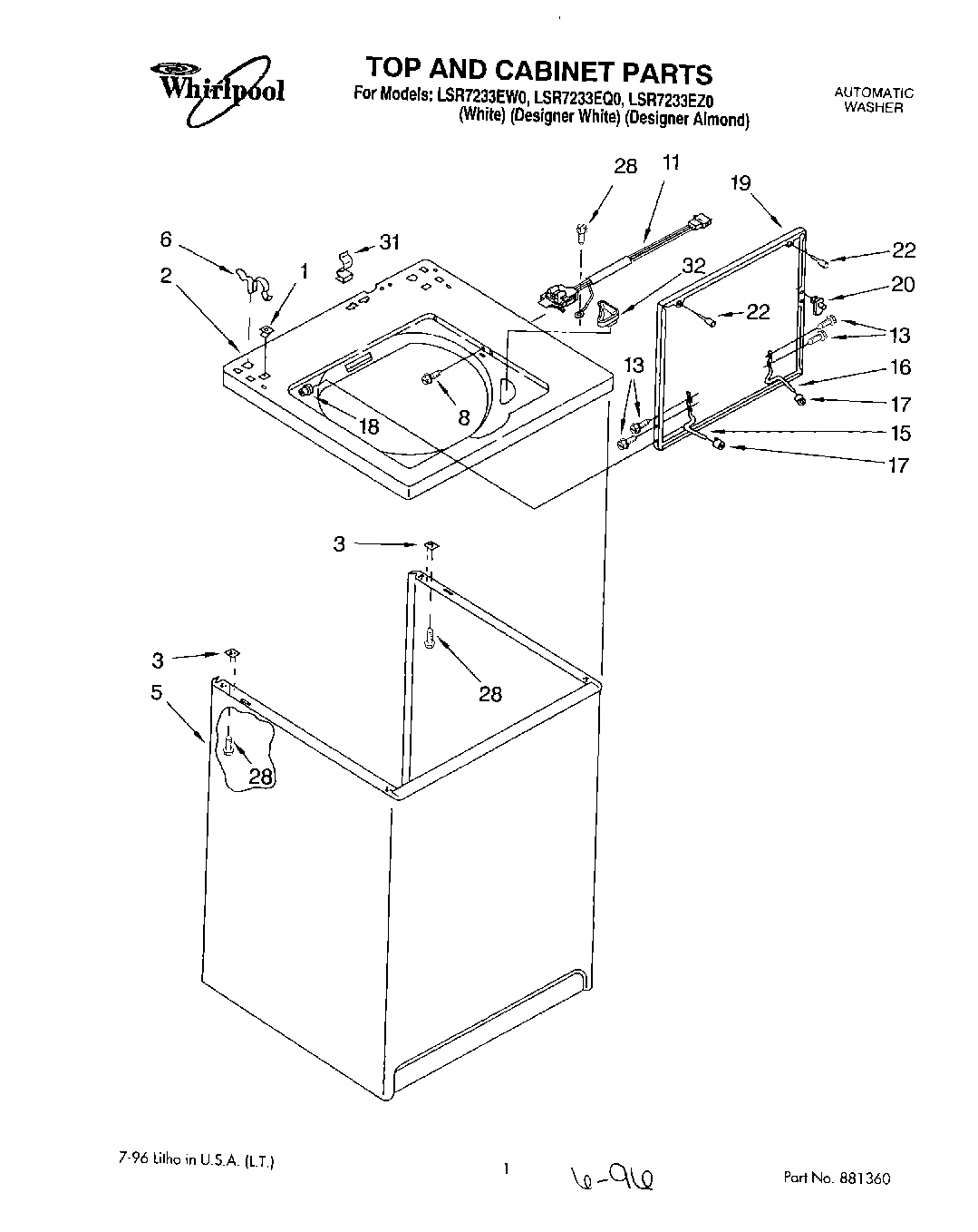 01 - TOP AND CABINET