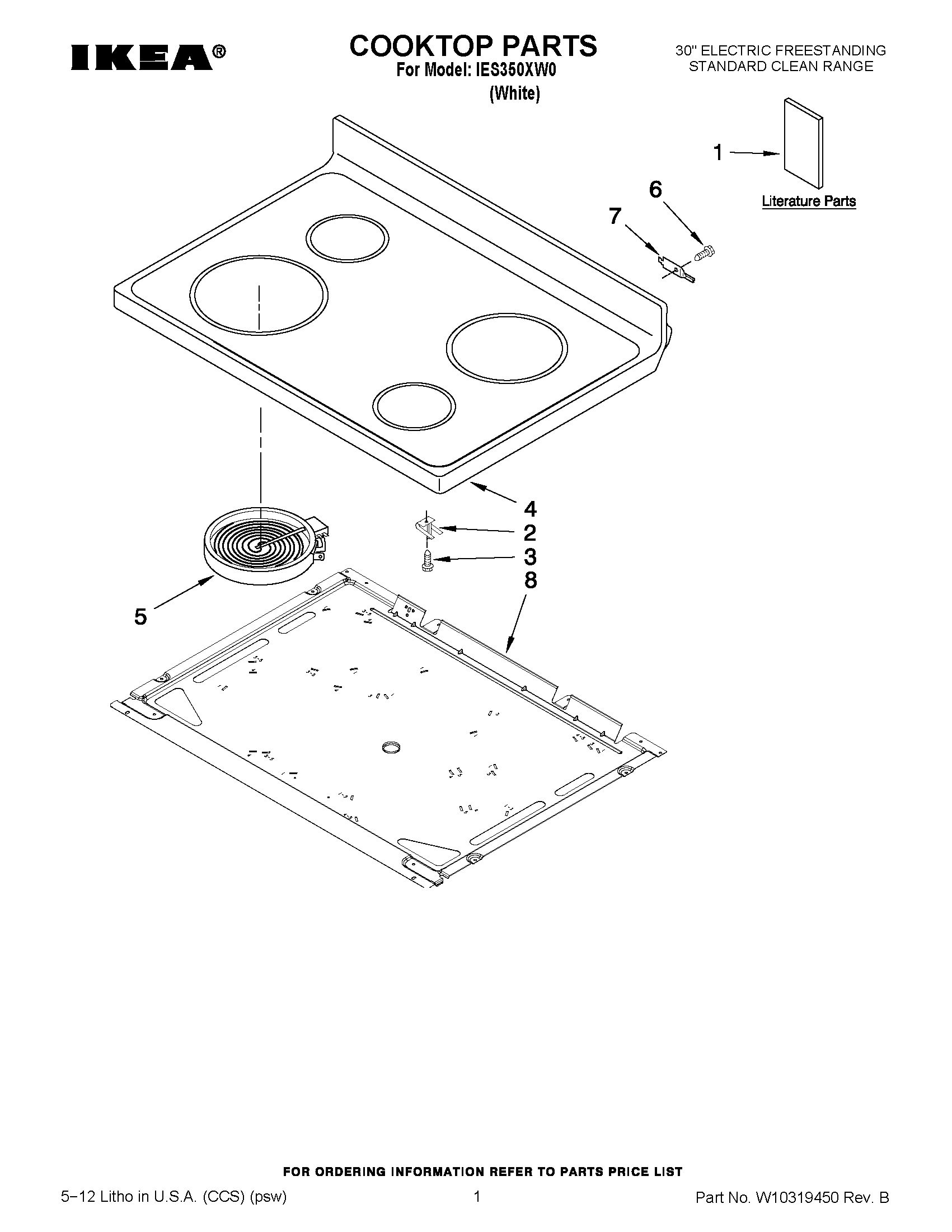 01 - COOKTOP PARTS