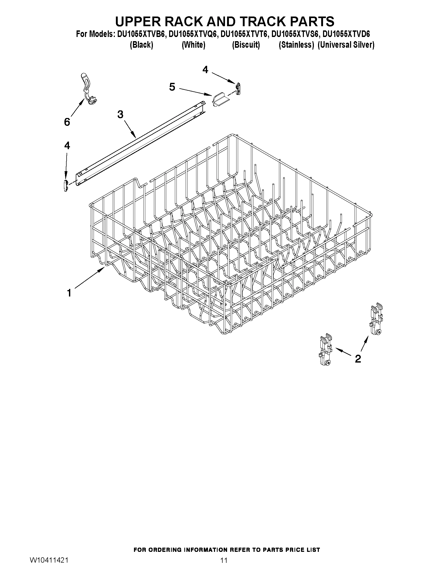 09 - UPPER RACK AND TRACK PARTS